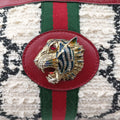 Rajah White×red tweed × leather 537219 B030058796ラジャ ホワイト×レッド ツイード×レザー 537219 B030058796