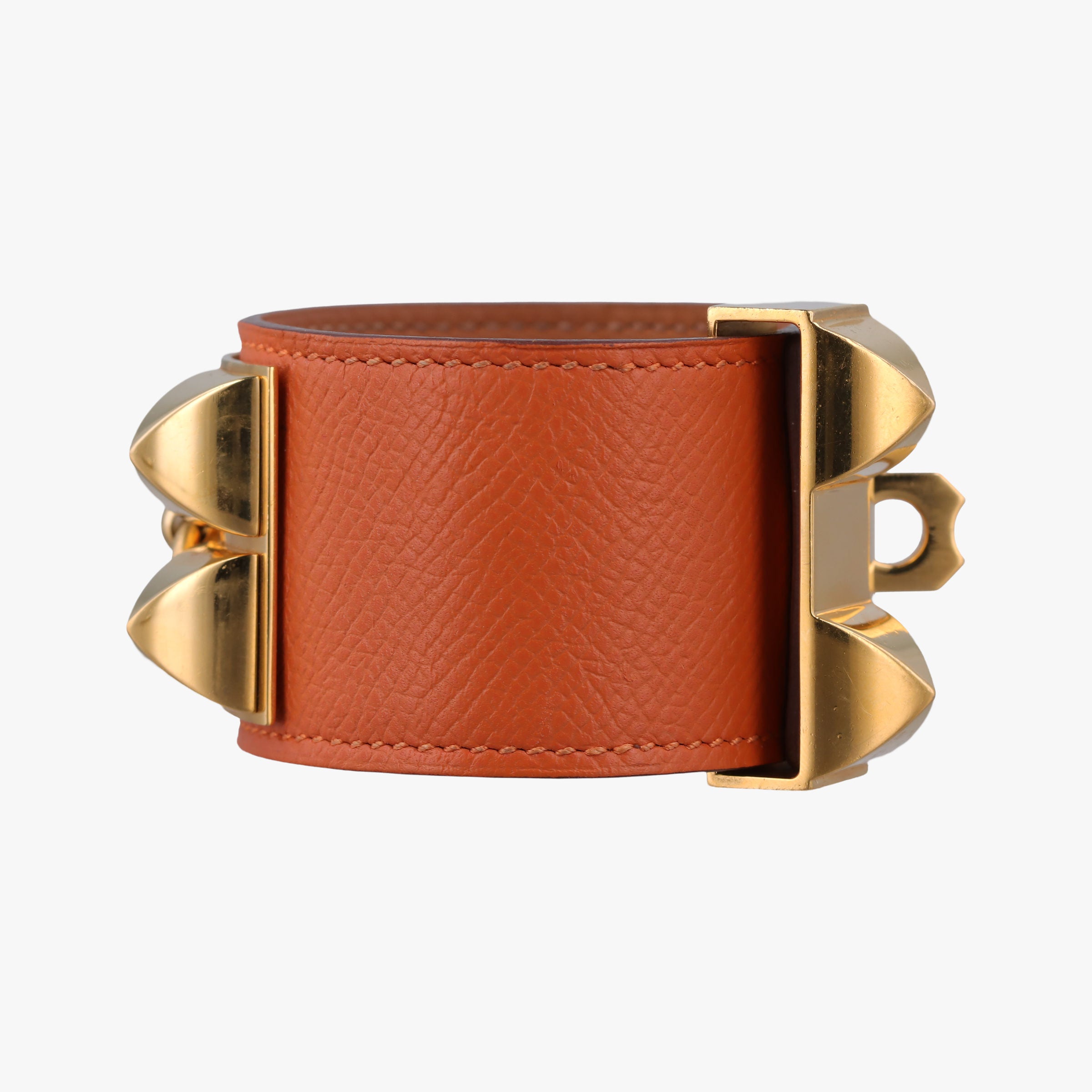 Collier de chien Orange×golden Leather × GP S □P Pコリエ ド シアン オレンジ×ゴールド レザー×GP S □P P