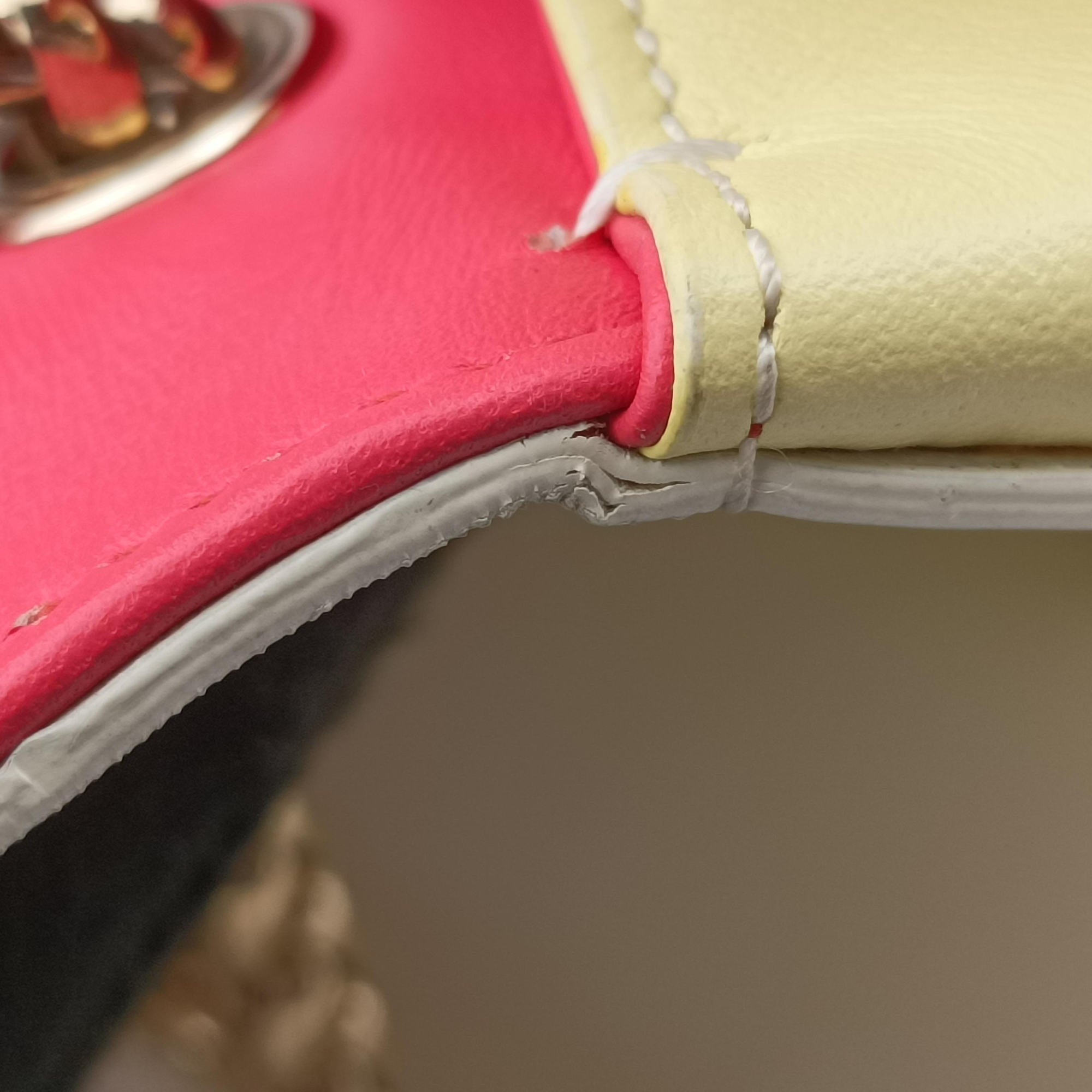 Sweet Charitypink ×rose red ×yellowLeatherスイートチャリティーピンク×ローズレッド×イエローレザー