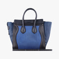 Luggage Micro shopper Blue×black Leather W-GA-0164ラゲージマイクロショッパー ブルー×ブラック レザー W-GA-0164