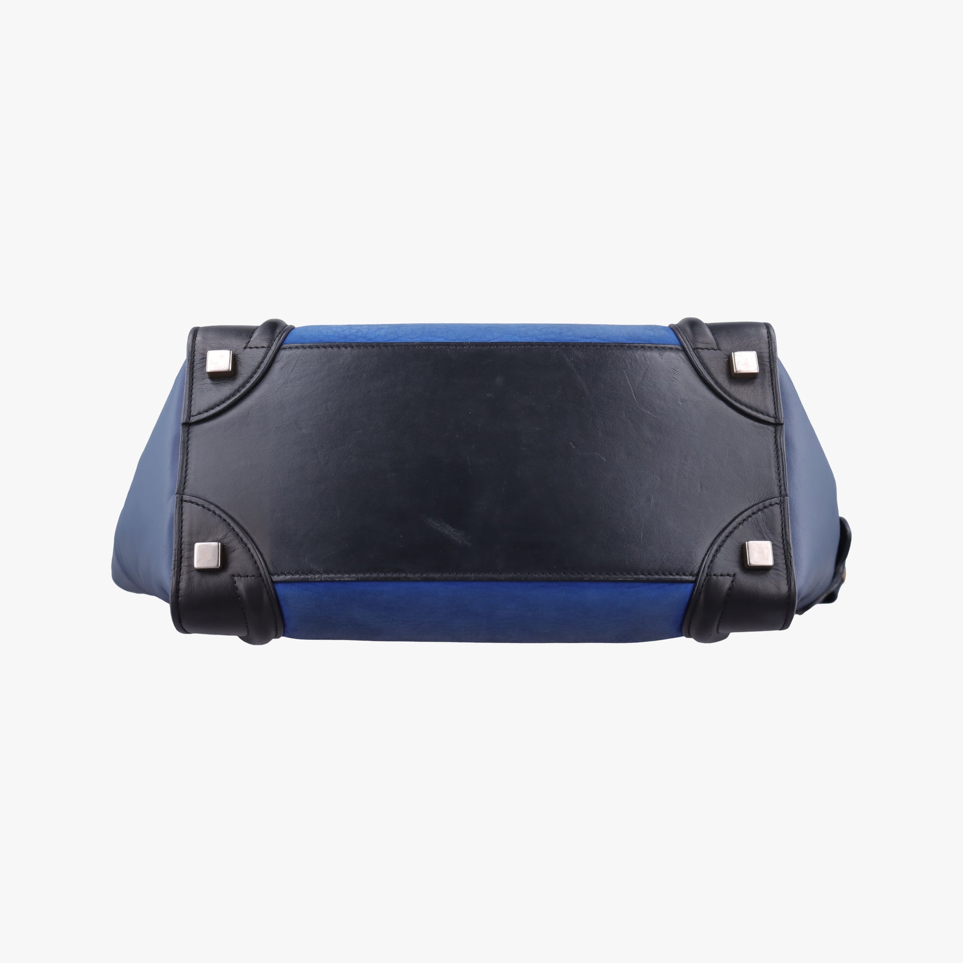 Luggage Micro shopper Blue×black Leather W-GA-0164ラゲージマイクロショッパー ブルー×ブラック レザー W-GA-0164
