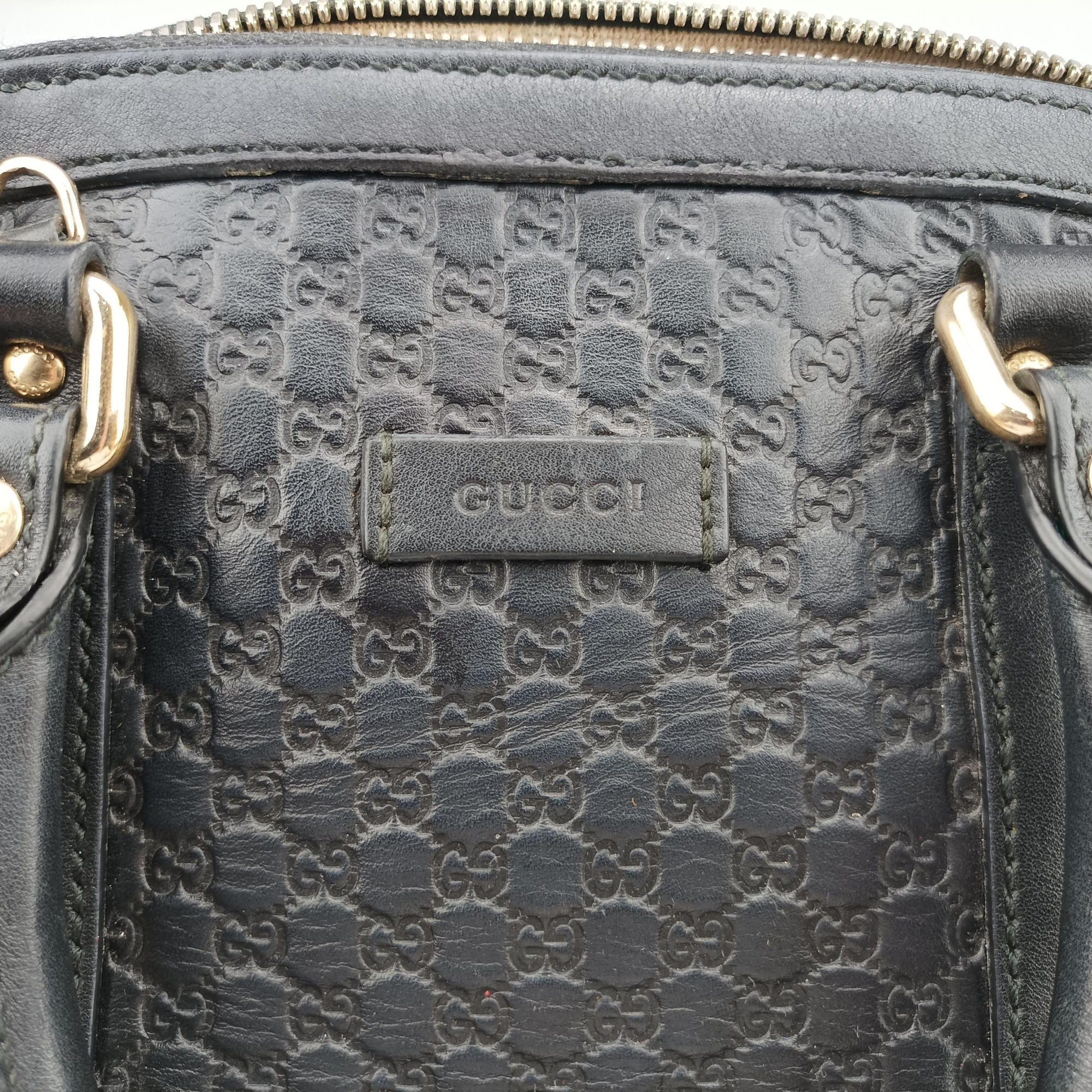 Microguccissima Black Leather 449654 B023260800マイクログッチシマ ブラック レザー 449654 B023260800