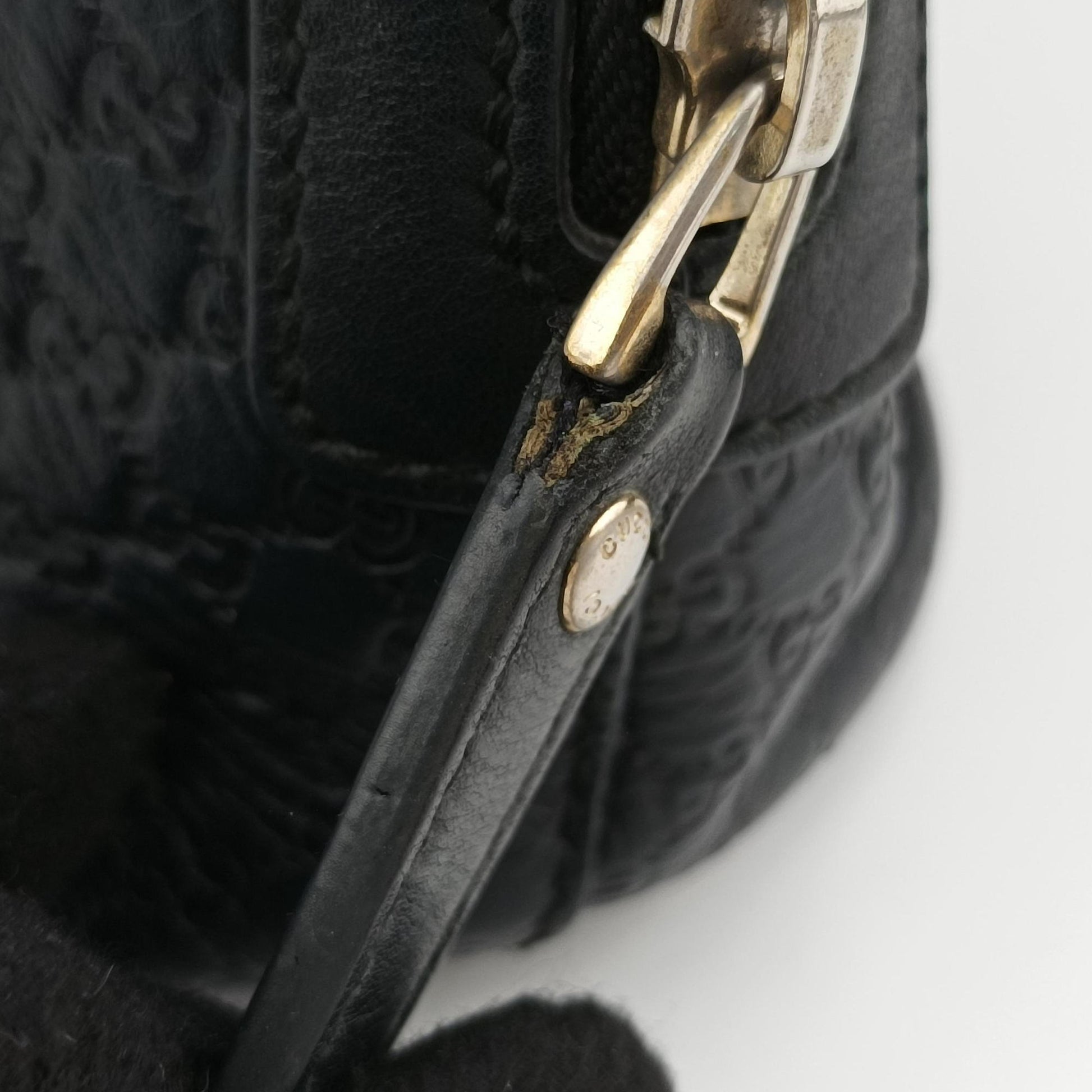 Microguccissima Black Leather 449654 B023260800マイクログッチシマ ブラック レザー 449654 B023260800