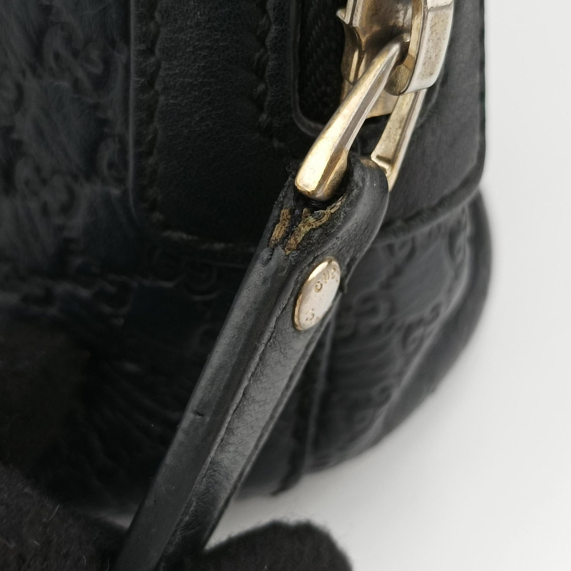 Microguccissima Black Leather 449654 B023260800マイクログッチシマ ブラック レザー 449654 B023260800