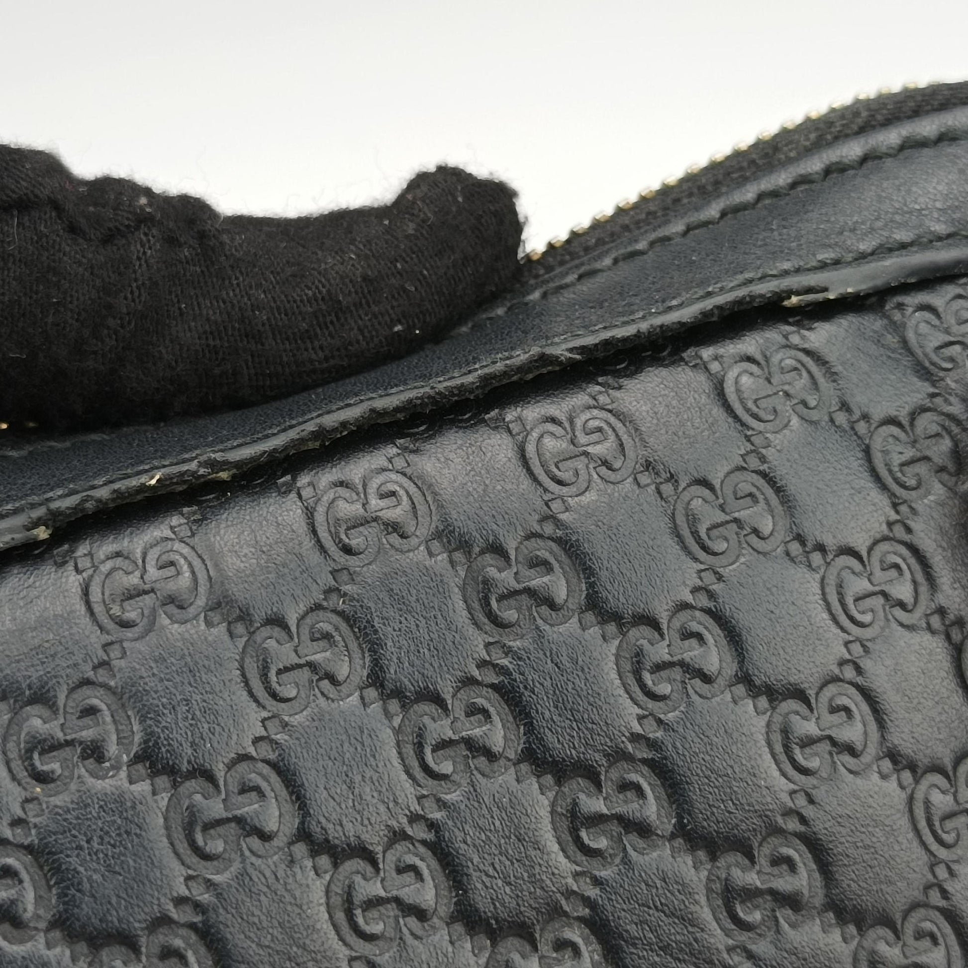 Microguccissima Black Leather 449654 B023260800マイクログッチシマ ブラック レザー 449654 B023260800