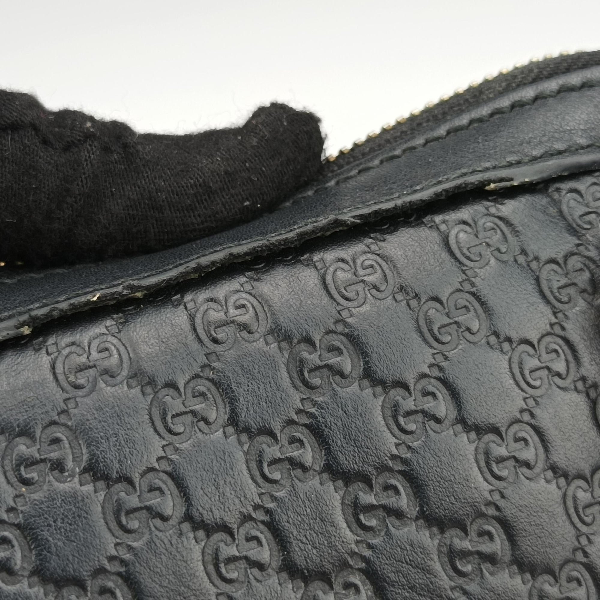 Microguccissima Black Leather 449654 B023260800マイクログッチシマ ブラック レザー 449654 B023260800