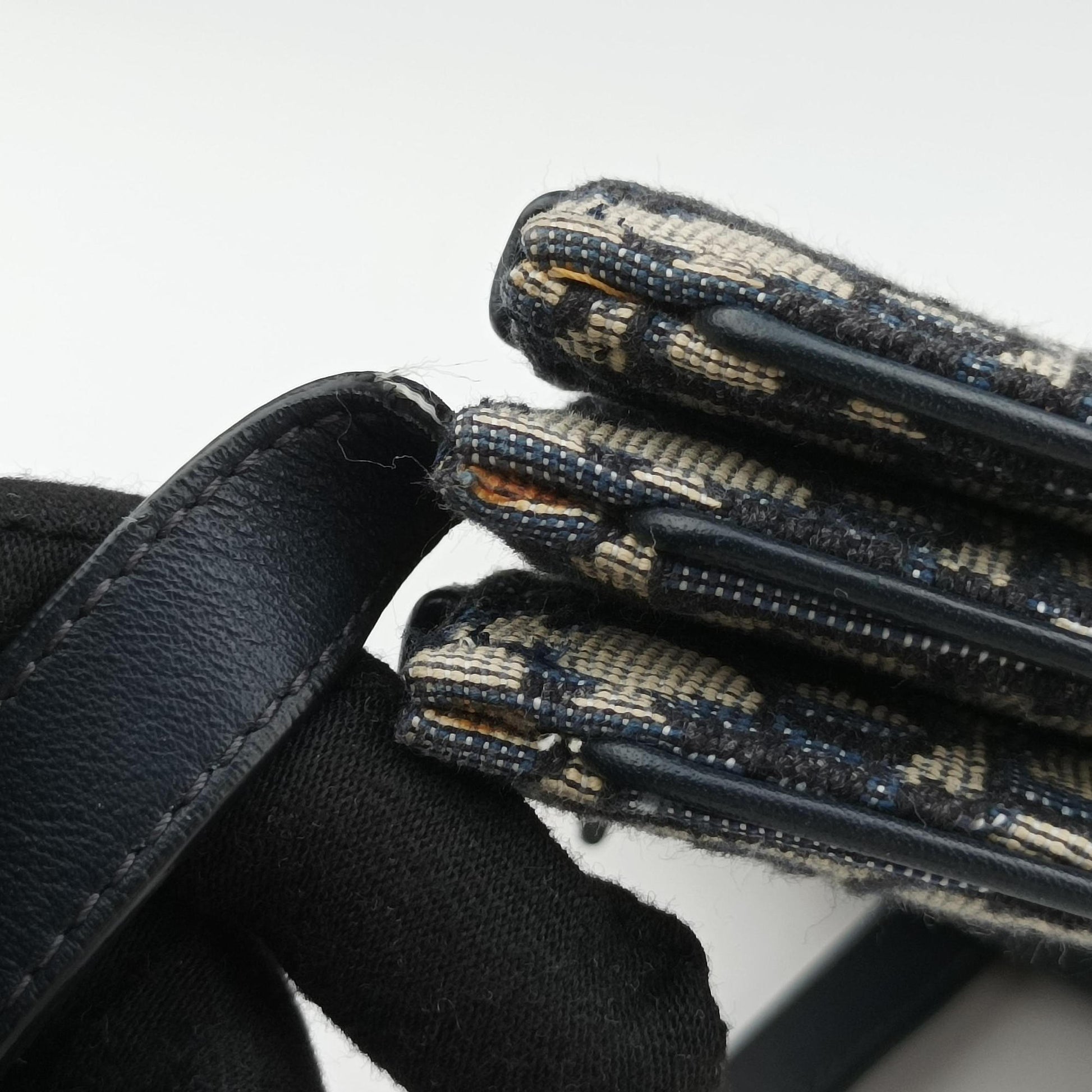 Saddle Navy×gray Jacquard 12-MA-0149サドル ネイビー×グレー ジャガード 12-MA-0149