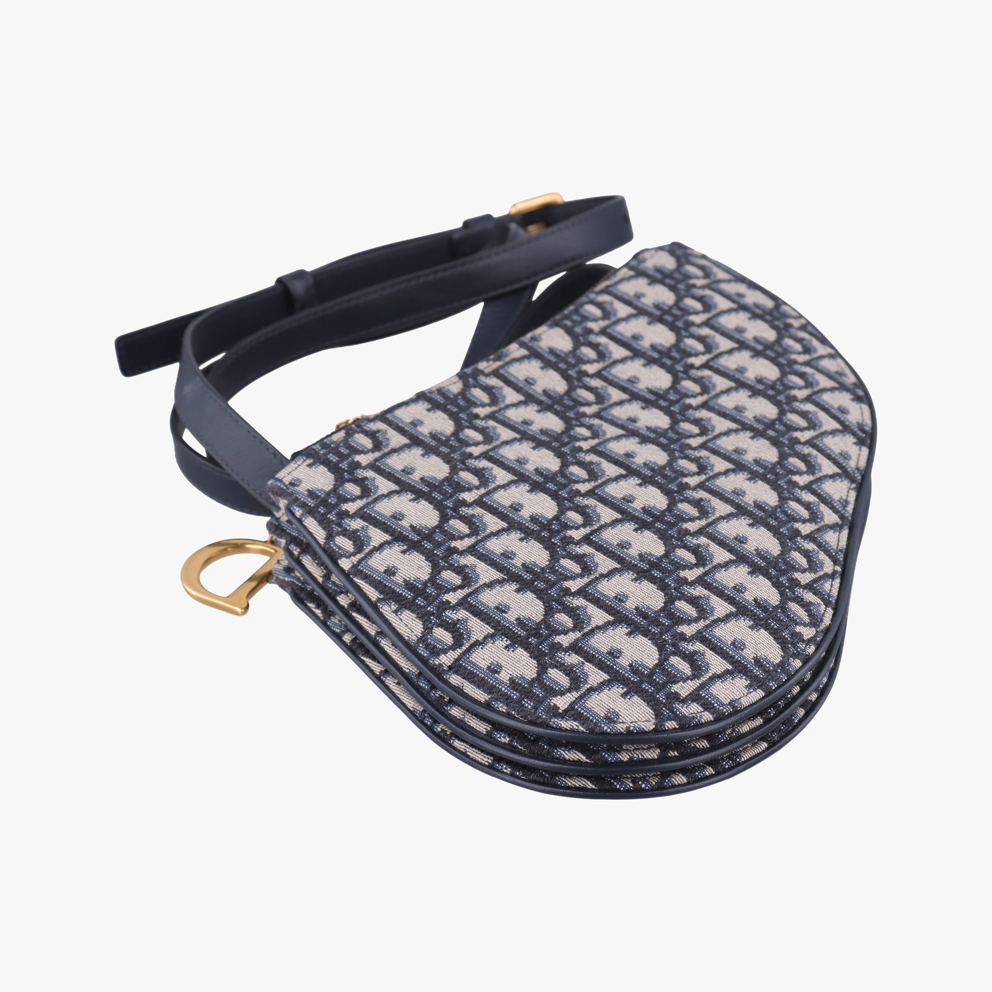Saddle Navy×gray Jacquard 12-MA-0149サドル ネイビー×グレー ジャガード 12-MA-0149