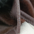 Horsebit Cow Print Hobo Brown Pony-style Calfskin × Leather 45ホースビット カウハラコ ブラウン ハラコ × ヴィンテージレザー 45