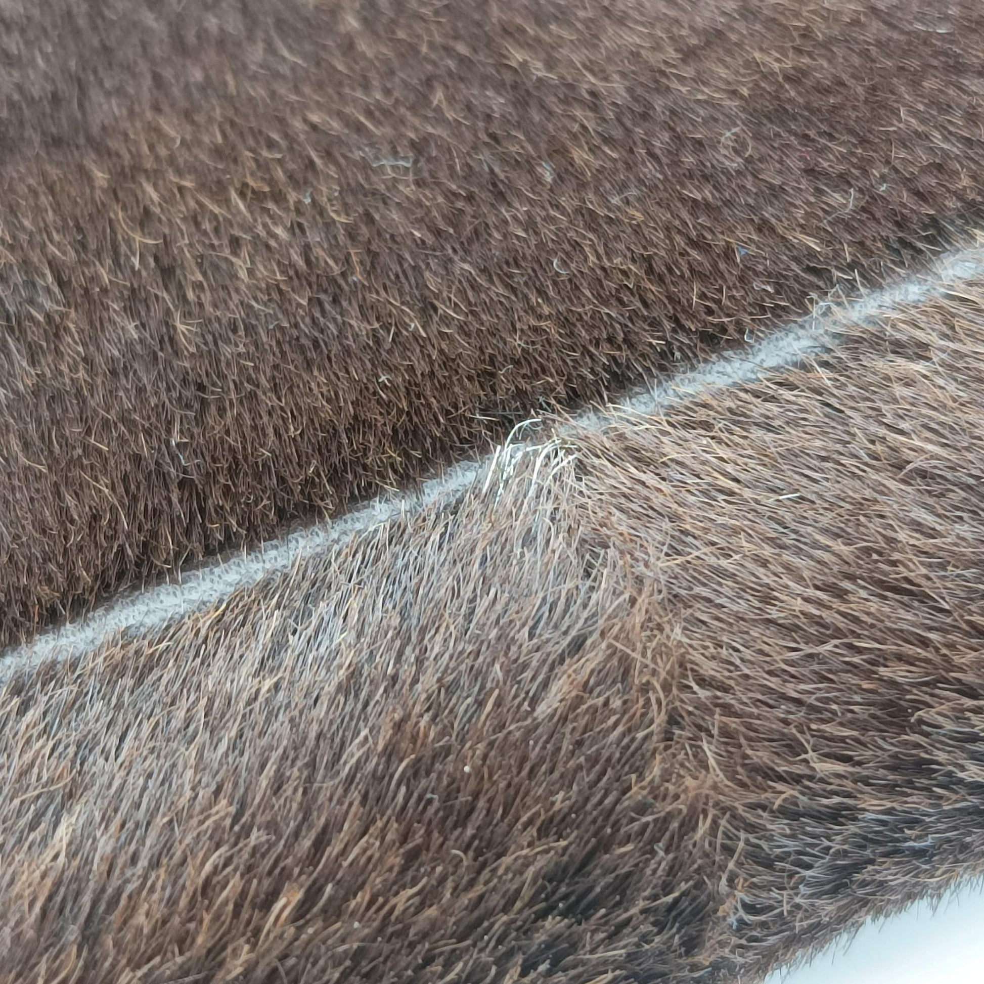 Horsebit Cow Print Hobo Brown Pony-style Calfskin × Leather 45ホースビット カウハラコ ブラウン ハラコ × ヴィンテージレザー 45