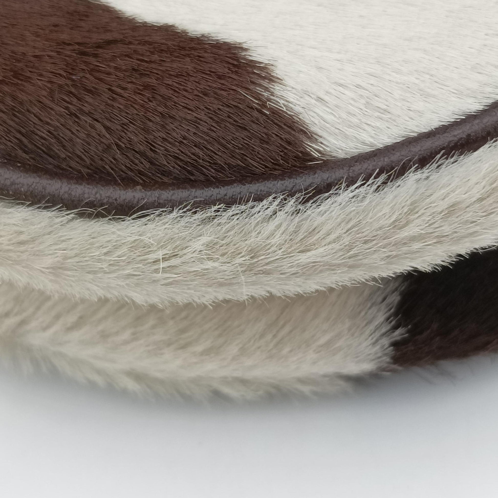 Horsebit Cow Print Hobo Brown Pony-style Calfskin × Leather 45ホースビット カウハラコ ブラウン ハラコ × ヴィンテージレザー 45