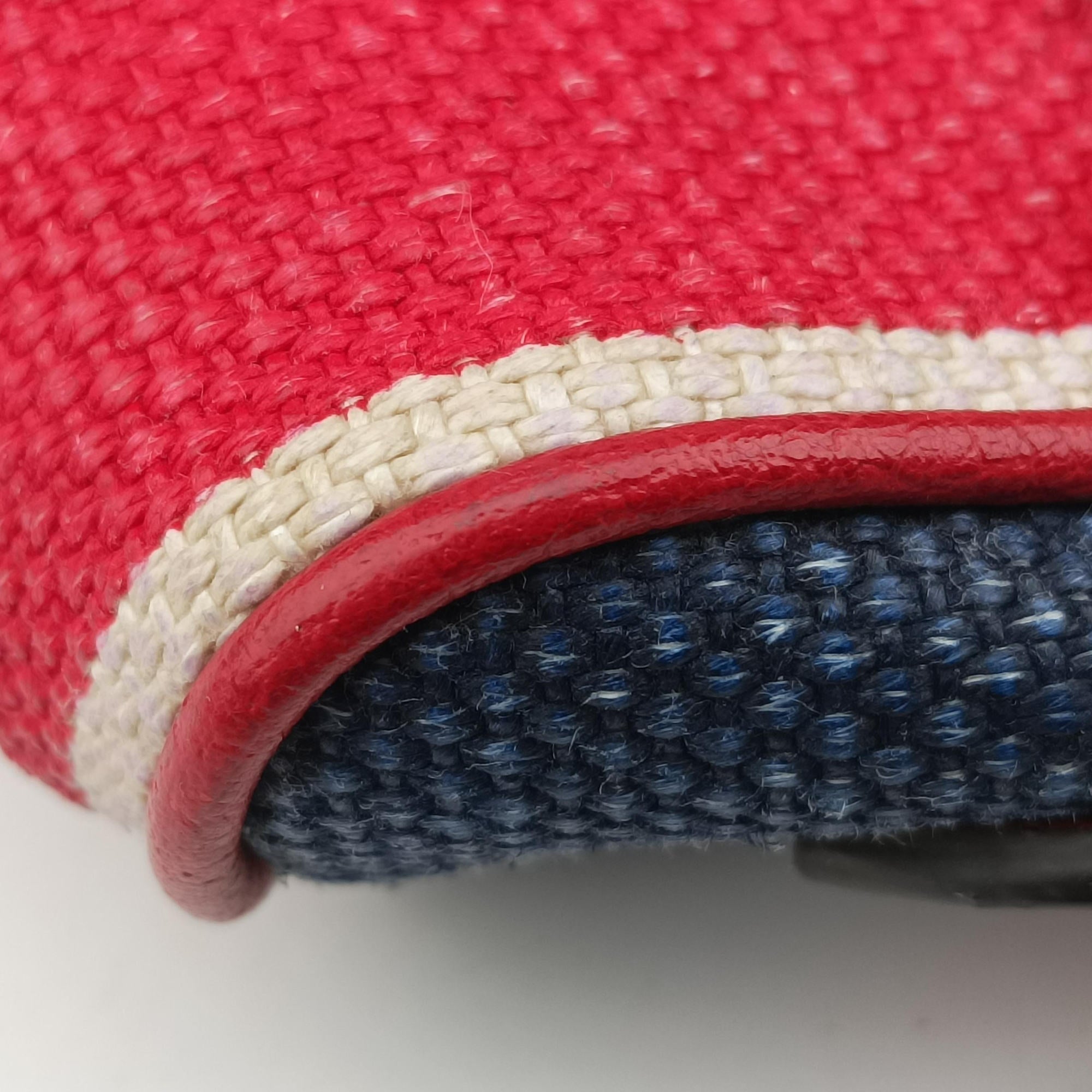 OPHIDIA Red × Navy × Ivory Canvas × Leather 517350 オフィディア レッド×ネイビー×アイボリー キャンバス×レザー 517350 
