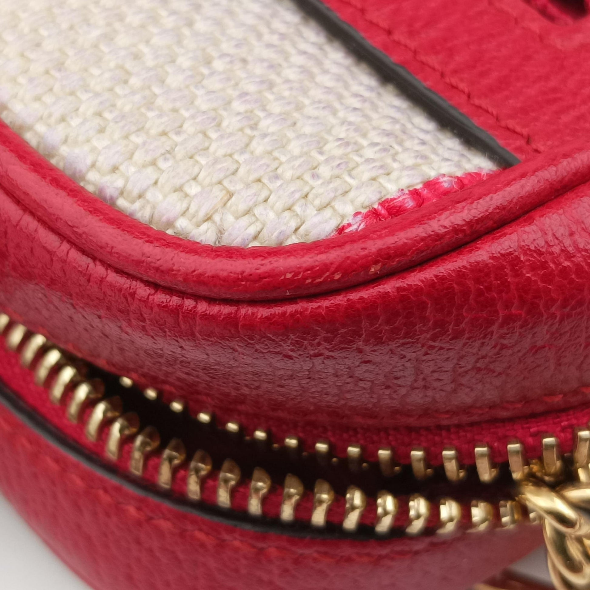 OPHIDIA Red × Navy × Ivory Canvas × Leather 517350 オフィディア レッド×ネイビー×アイボリー キャンバス×レザー 517350 
