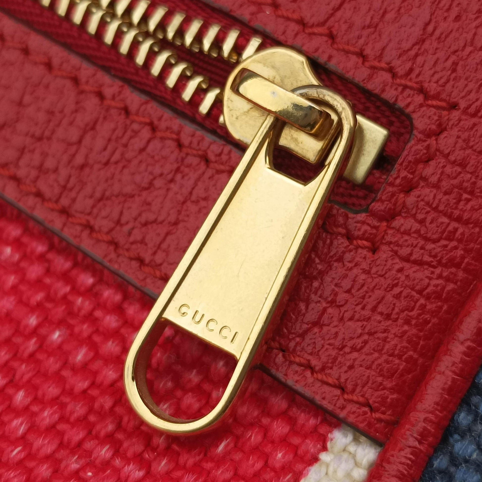 OPHIDIA Red × Navy × Ivory Canvas × Leather 517350 オフィディア レッド×ネイビー×アイボリー キャンバス×レザー 517350 