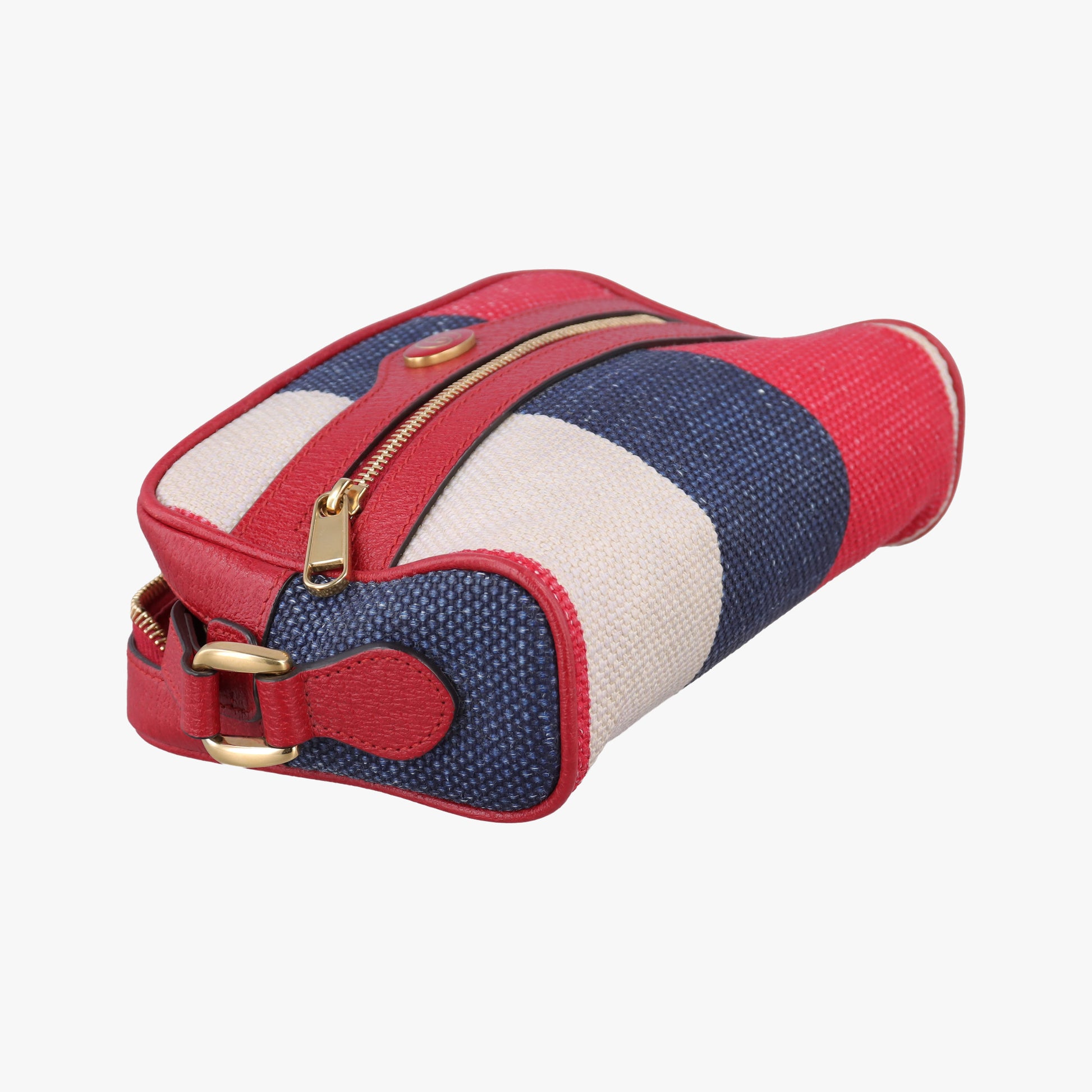 OPHIDIA Red × Navy × Ivory Canvas × Leather 517350 オフィディア レッド×ネイビー×アイボリー キャンバス×レザー 517350 