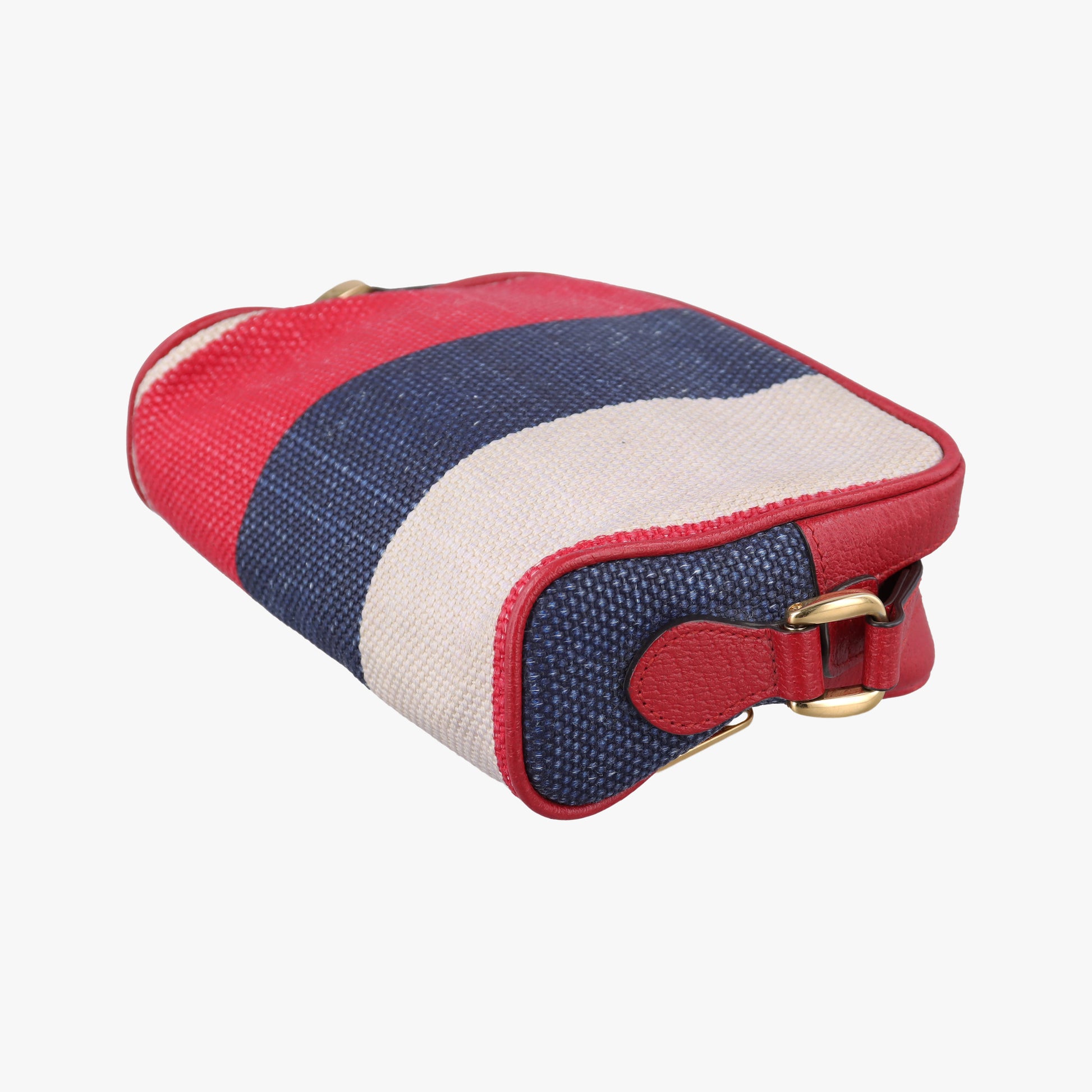 OPHIDIA Red × Navy × Ivory Canvas × Leather 517350 オフィディア レッド×ネイビー×アイボリー キャンバス×レザー 517350 