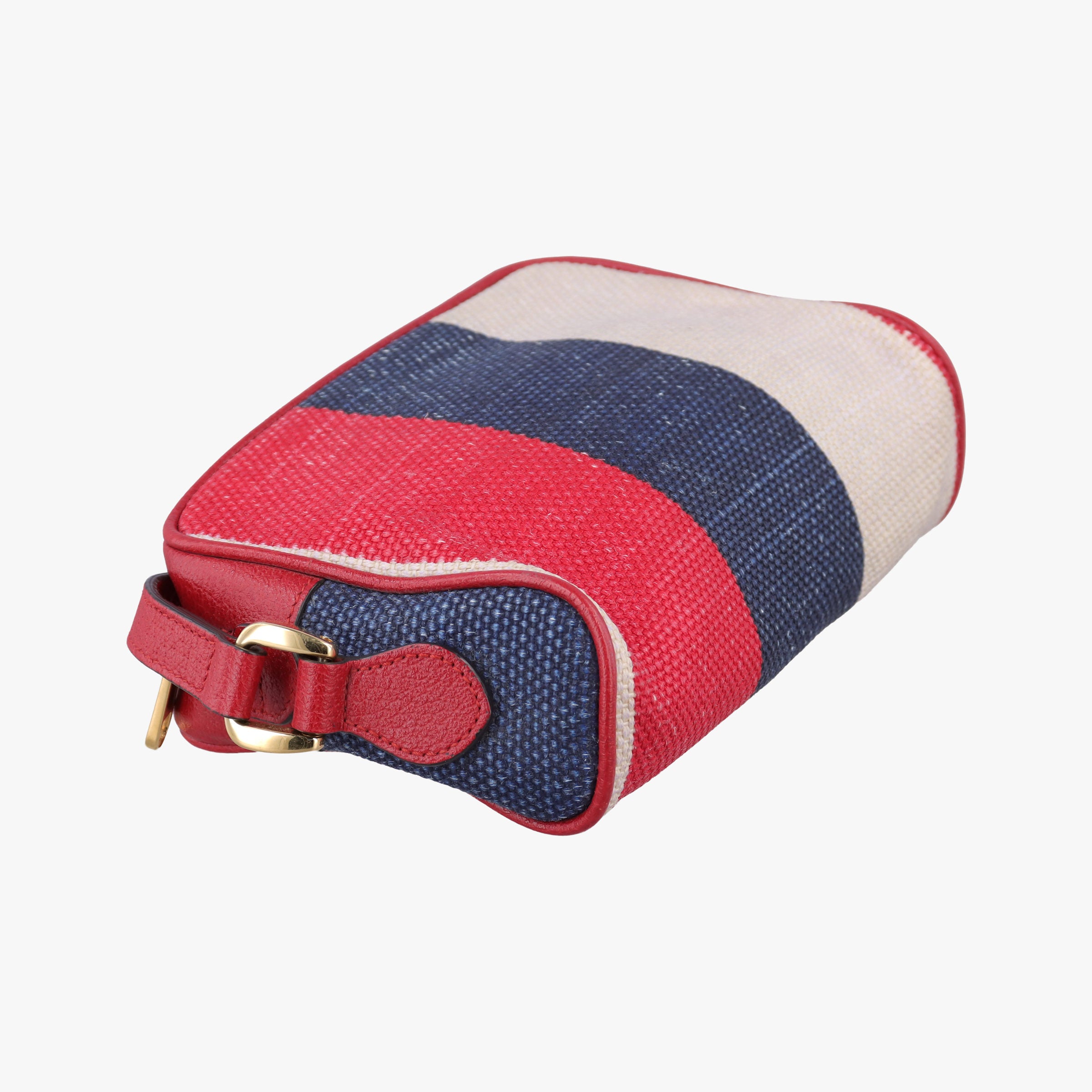 OPHIDIA Red × Navy × Ivory Canvas × Leather 517350 オフィディア レッド×ネイビー×アイボリー キャンバス×レザー 517350 
