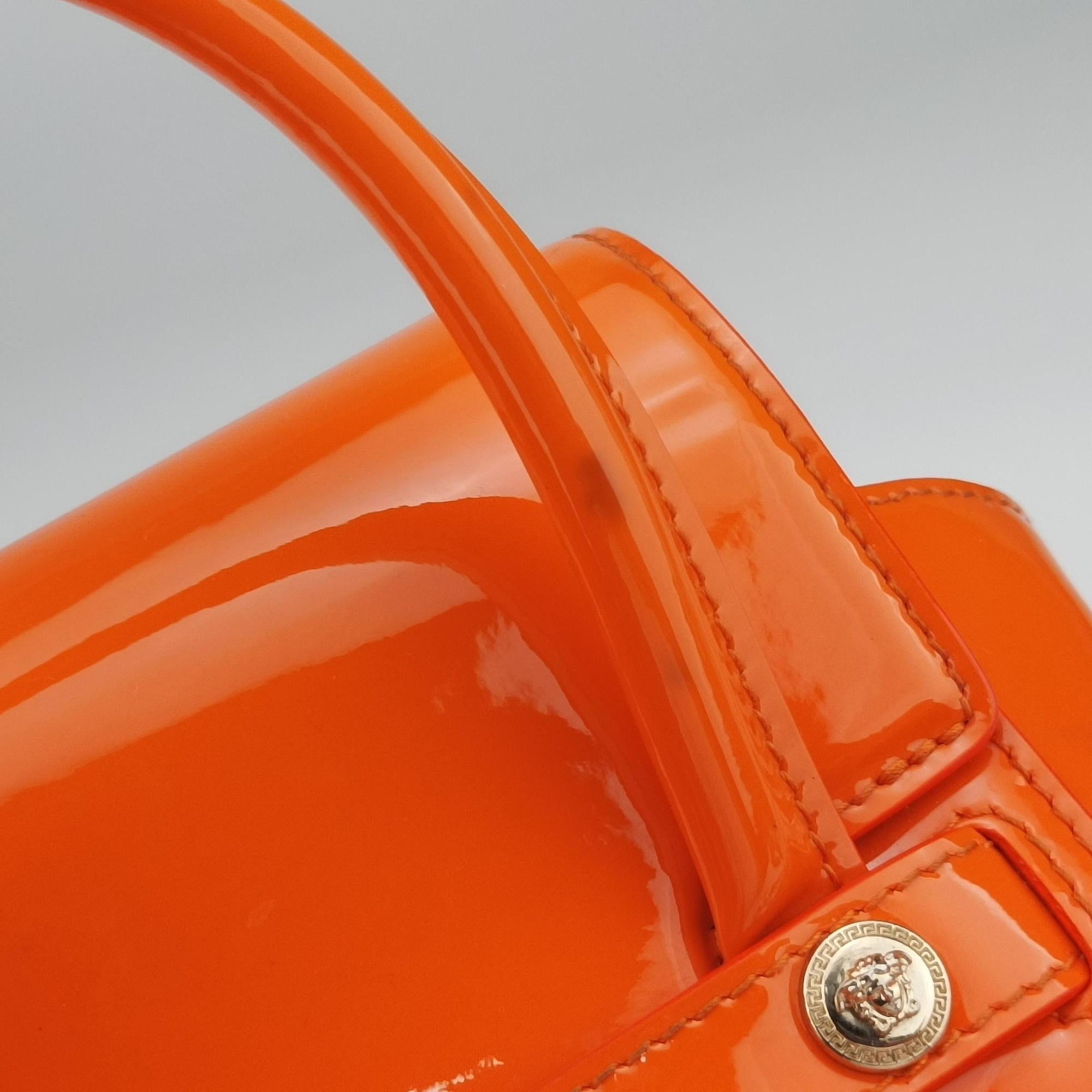 La Medusa Orange patent CLG401 358 705 550ラ メデューサ オレンジ パテント CLG401 358 705 550