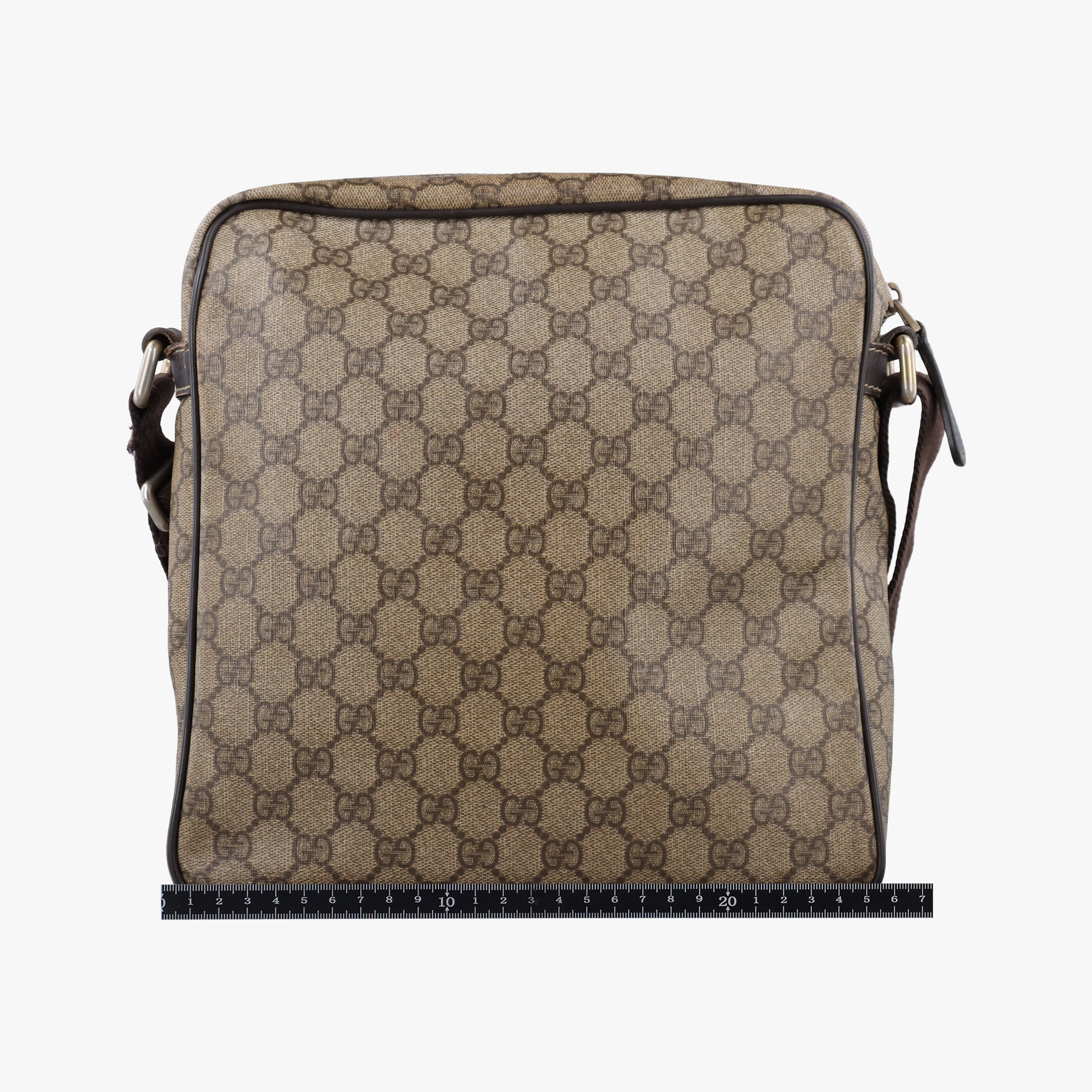 GG Supreme  Messenger Beige×Brown PVC coated canvas×leather 201448 G7593614GGスプリーム メッセンジャー ベージュ×ブラウン PVCコーティングキャンバス×レザー 201448 G7593614