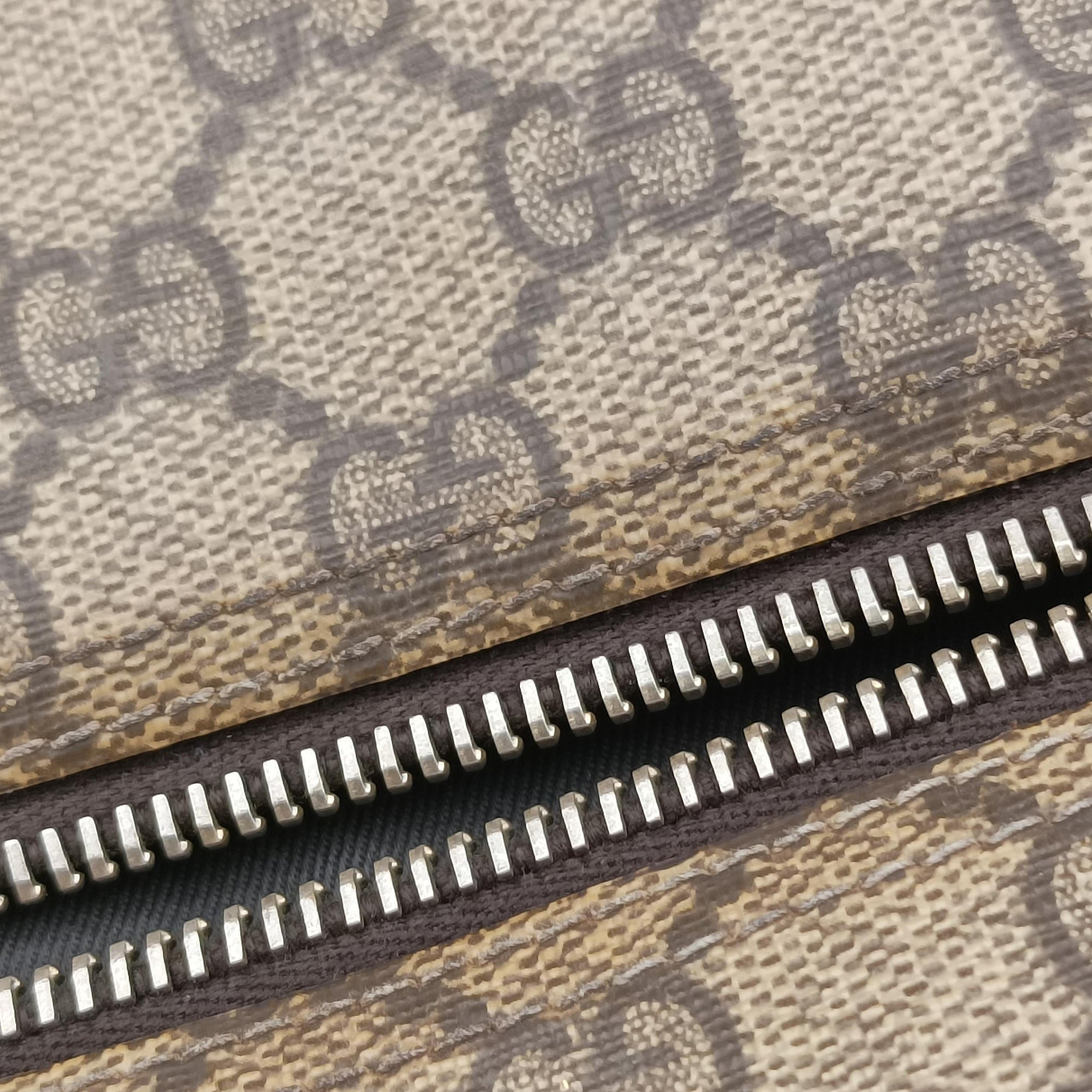 GG Supreme  Messenger Beige×Brown PVC coated canvas×leather 201448 G7593614GGスプリーム メッセンジャー ベージュ×ブラウン PVCコーティングキャンバス×レザー 201448 G7593614