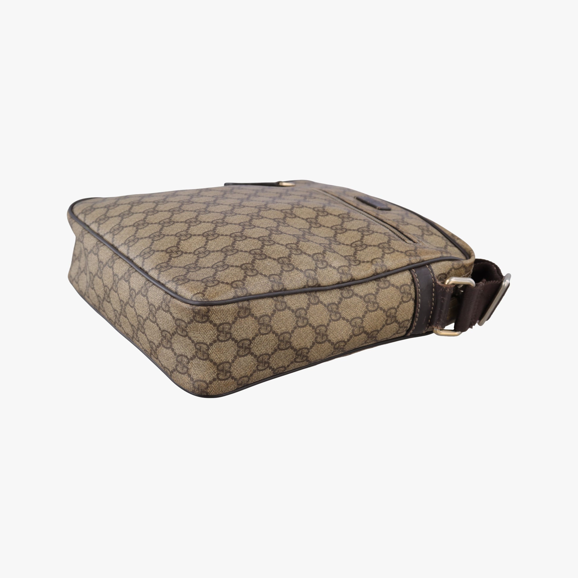 GG Supreme  Messenger Beige×Brown PVC coated canvas×leather 201448 G7593614GGスプリーム メッセンジャー ベージュ×ブラウン PVCコーティングキャンバス×レザー 201448 G7593614