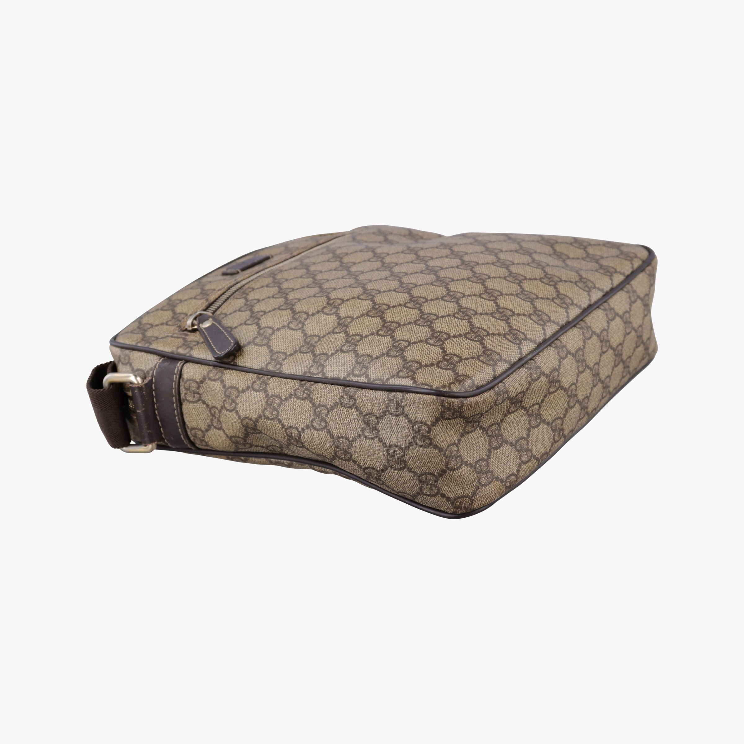 GG Supreme  Messenger Beige×Brown PVC coated canvas×leather 201448 G7593614GGスプリーム メッセンジャー ベージュ×ブラウン PVCコーティングキャンバス×レザー 201448 G7593614