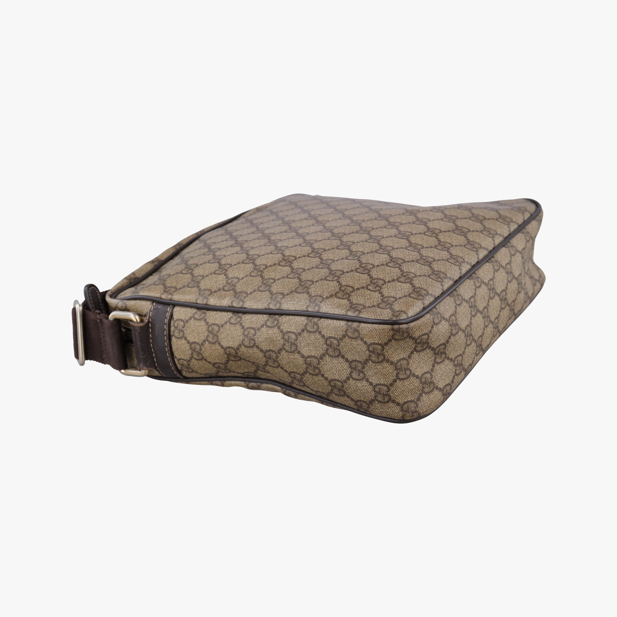 GG Supreme  Messenger Beige×Brown PVC coated canvas×leather 201448 G7593614GGスプリーム メッセンジャー ベージュ×ブラウン PVCコーティングキャンバス×レザー 201448 G7593614