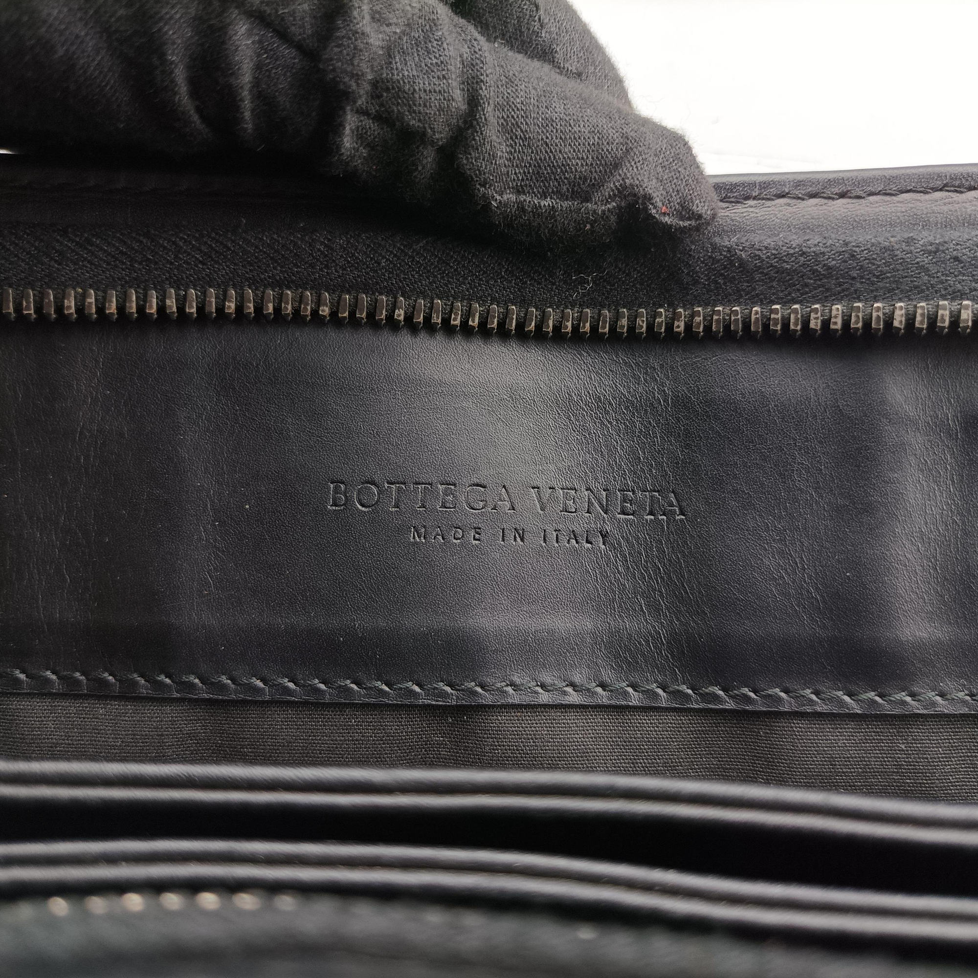 Intrecciato Black lambskin B00365177Wイントレチャート ブラック ラムスキン B00365177W
