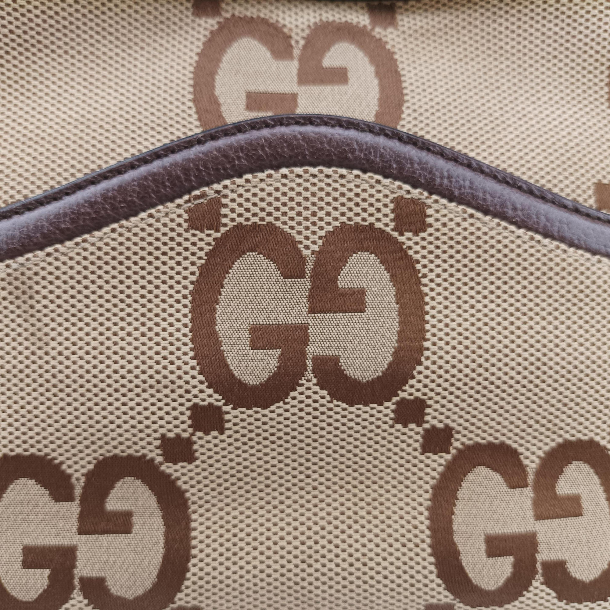 Jumbo GG Messenger Brown canvas×leather 675891 D037724650ジャンボGG メッセンジャー ブラウン キャンバス×レザー 675891 D037724650