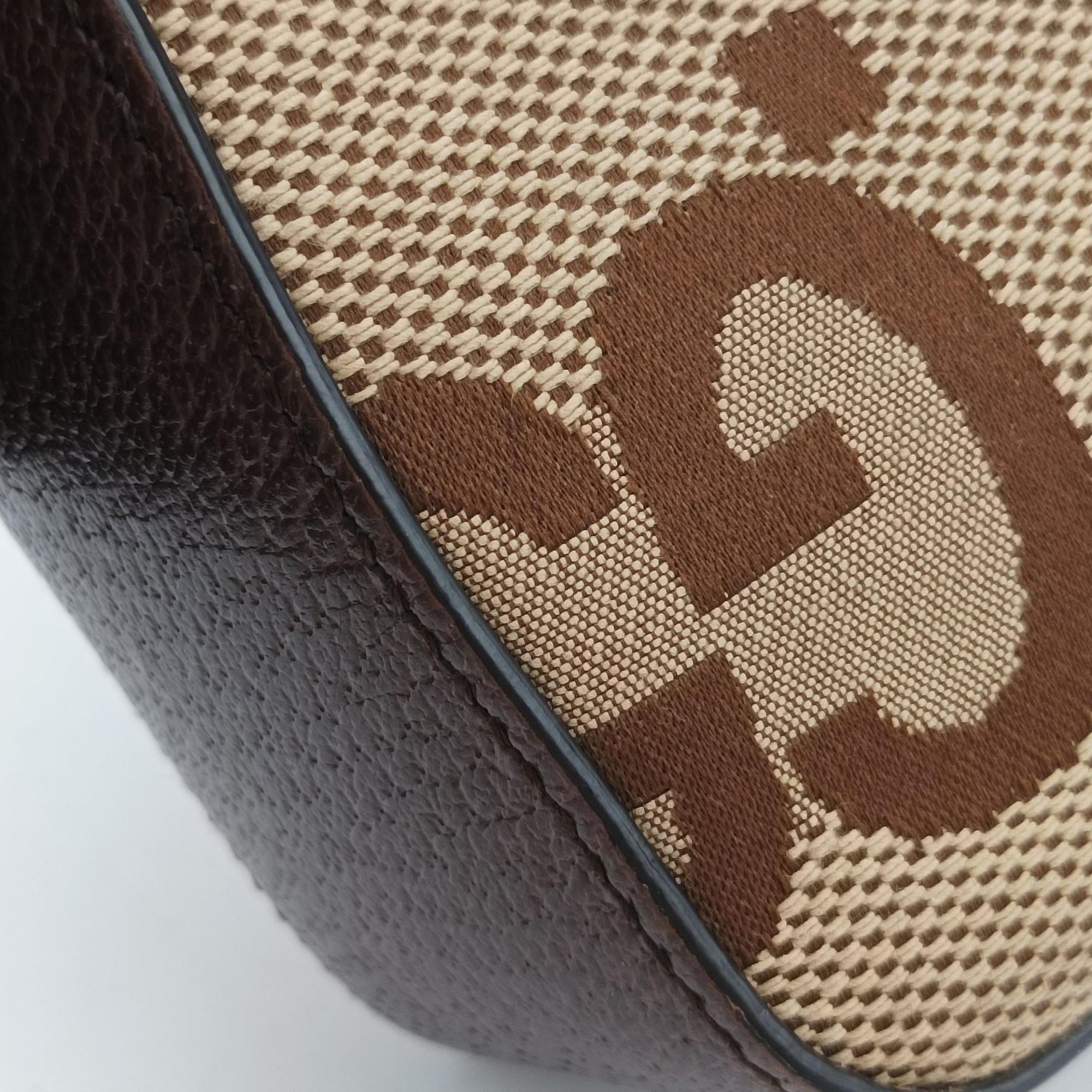 Jumbo GG Messenger Brown canvas×leather 675891 D037724650ジャンボGG メッセンジャー ブラウン キャンバス×レザー 675891 D037724650