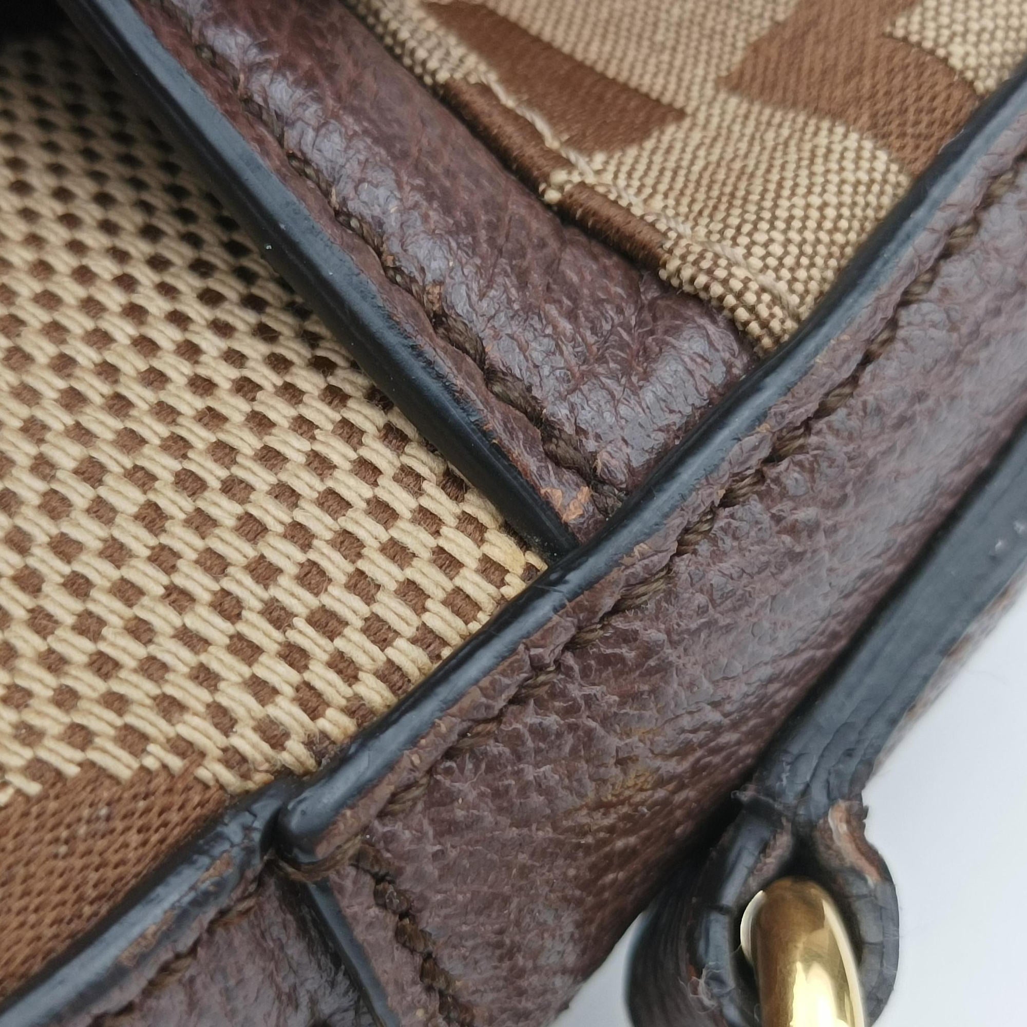Jumbo GG Messenger Brown canvas×leather 675891 D037724650ジャンボGG メッセンジャー ブラウン キャンバス×レザー 675891 D037724650