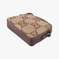 Jumbo GG Messenger Brown canvas×leather 675891 D037724650ジャンボGG メッセンジャー ブラウン キャンバス×レザー 675891 D037724650