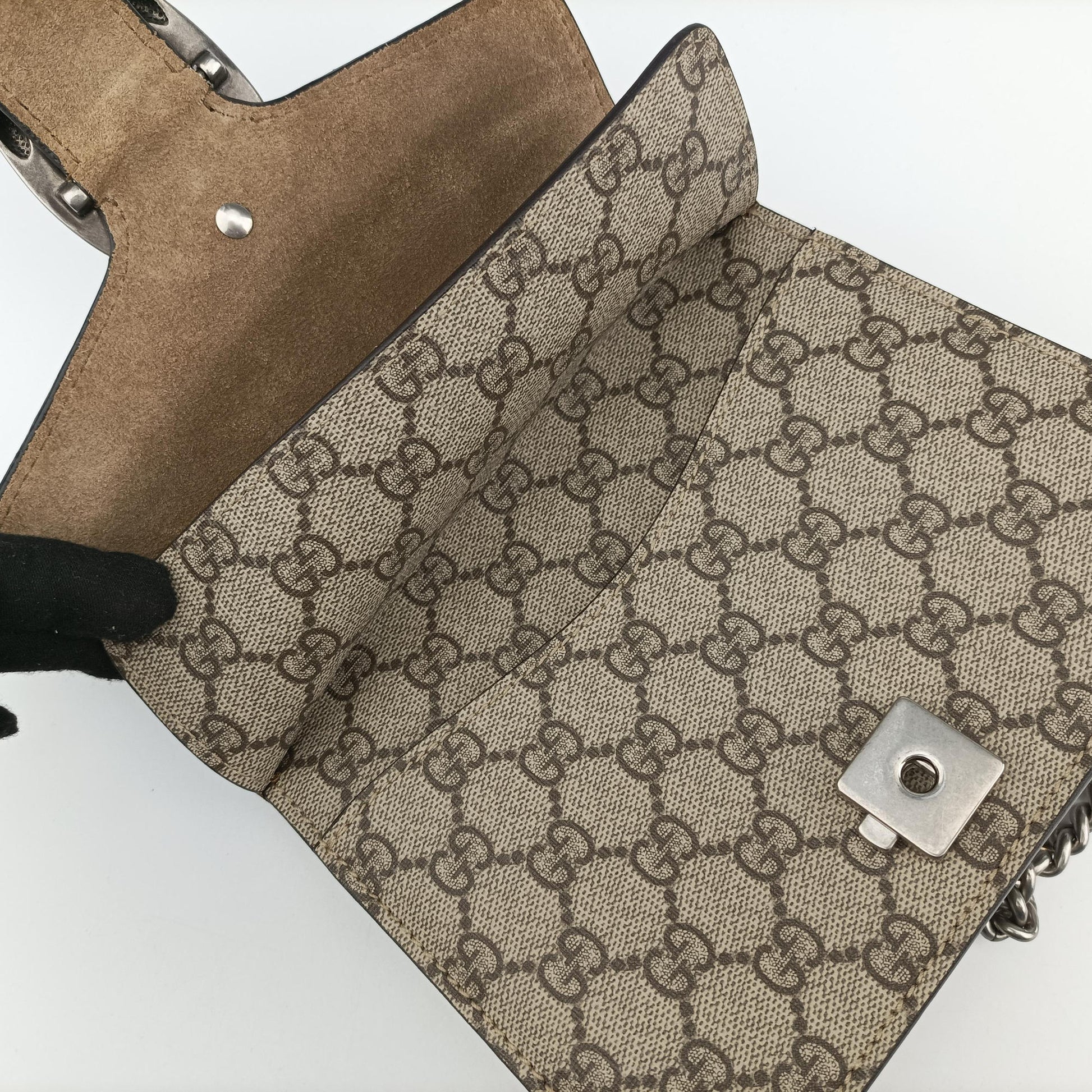 Dionysus Beige×Brown PVC coated canvas × suede 421970 H032486557ディオニュソス ベージュ×ブラウン PVCコーティングキャンバス × スエード 421970 H032486557