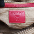 logo jacquard khaki×red Fabric × leather 104ロゴジャガード カーキ×レッド ファブリック×レザー 104