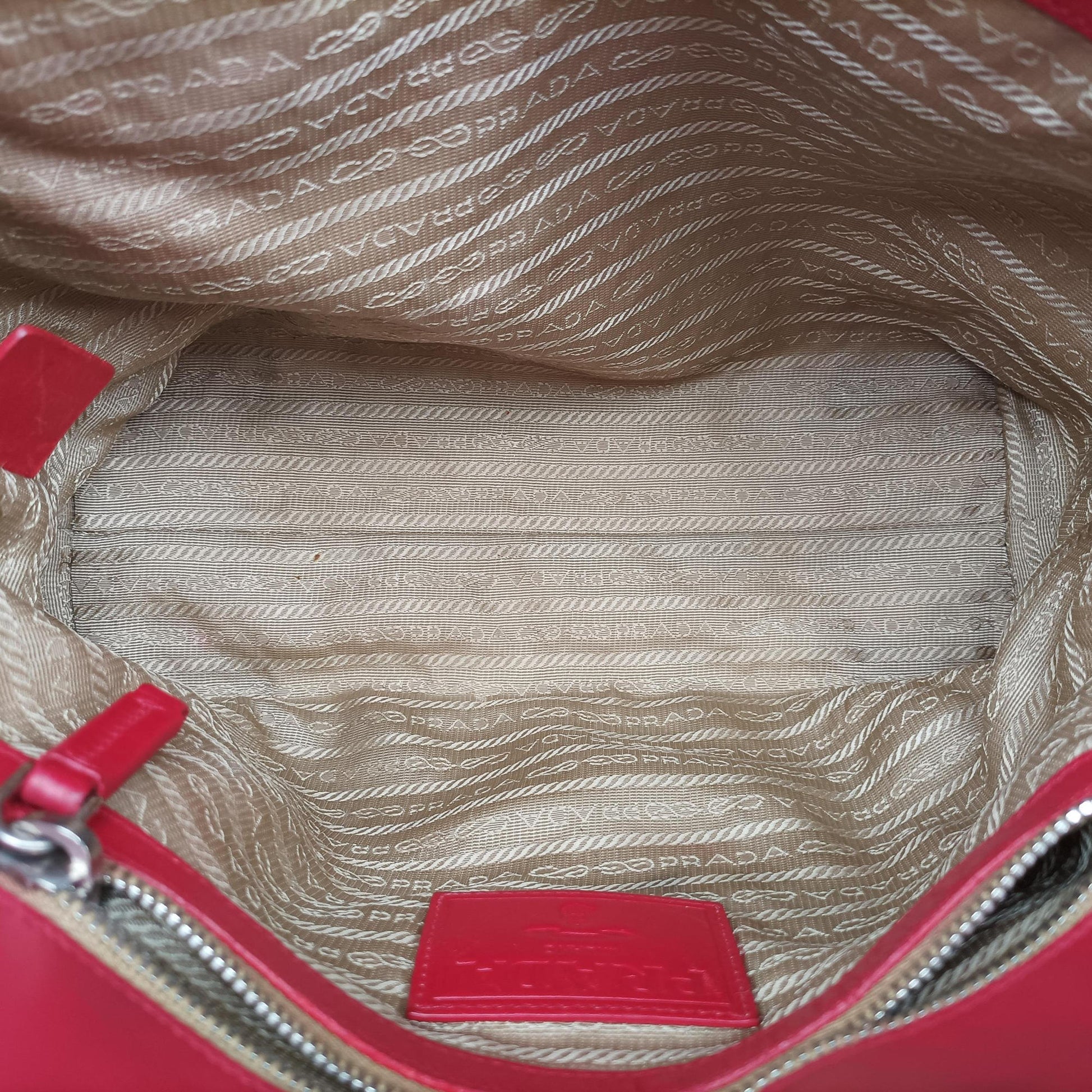 logo jacquard khaki×red Fabric × leather 104ロゴジャガード カーキ×レッド ファブリック×レザー 104