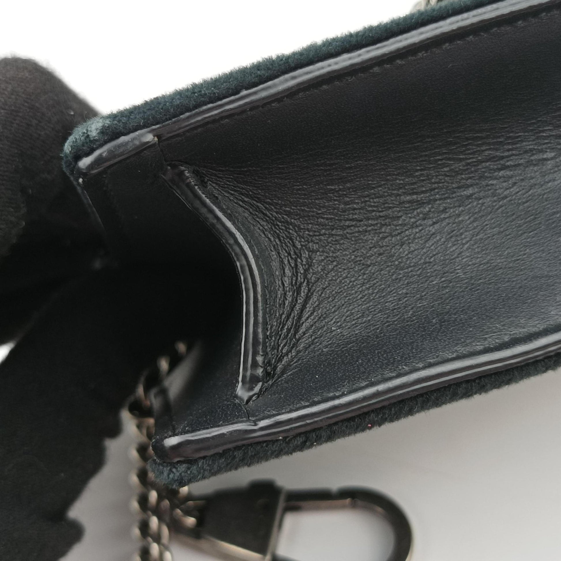 Dionysus Black velour×Leather 476432 ディオニュソス ブラック ベロア×レザー 476432 
