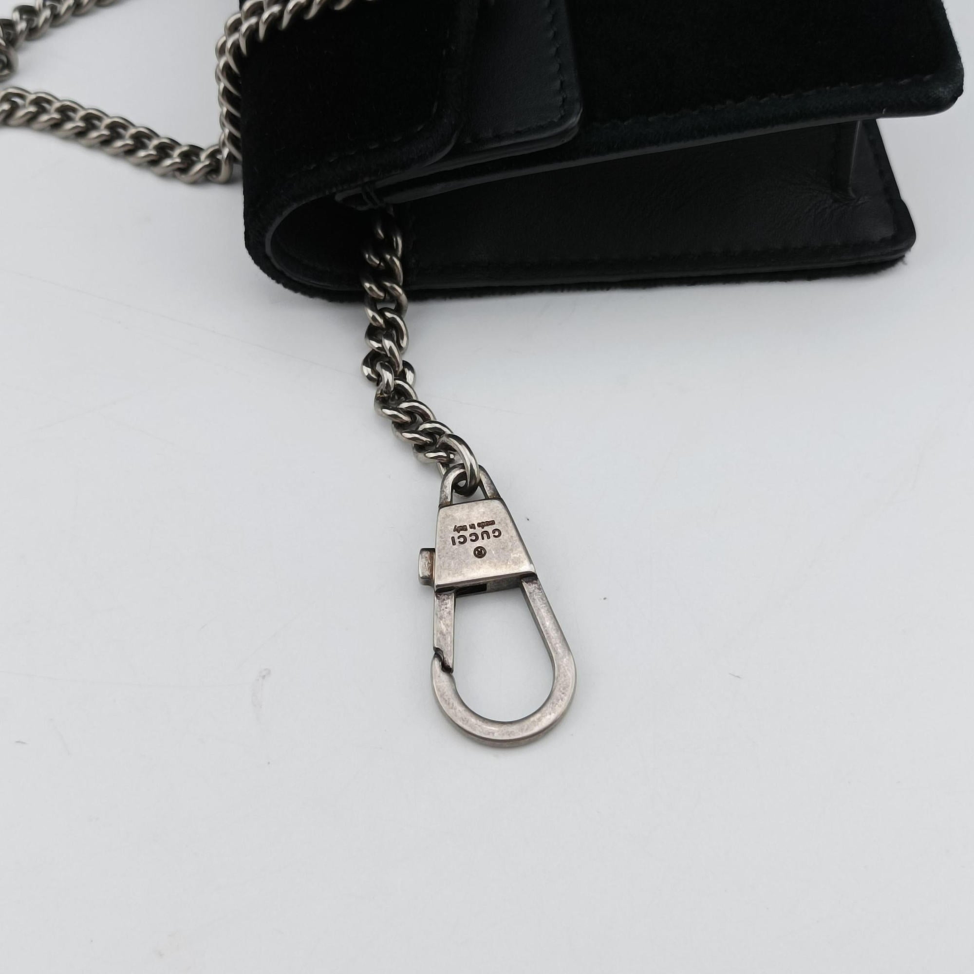 Dionysus Black velour×Leather 476432 ディオニュソス ブラック ベロア×レザー 476432 