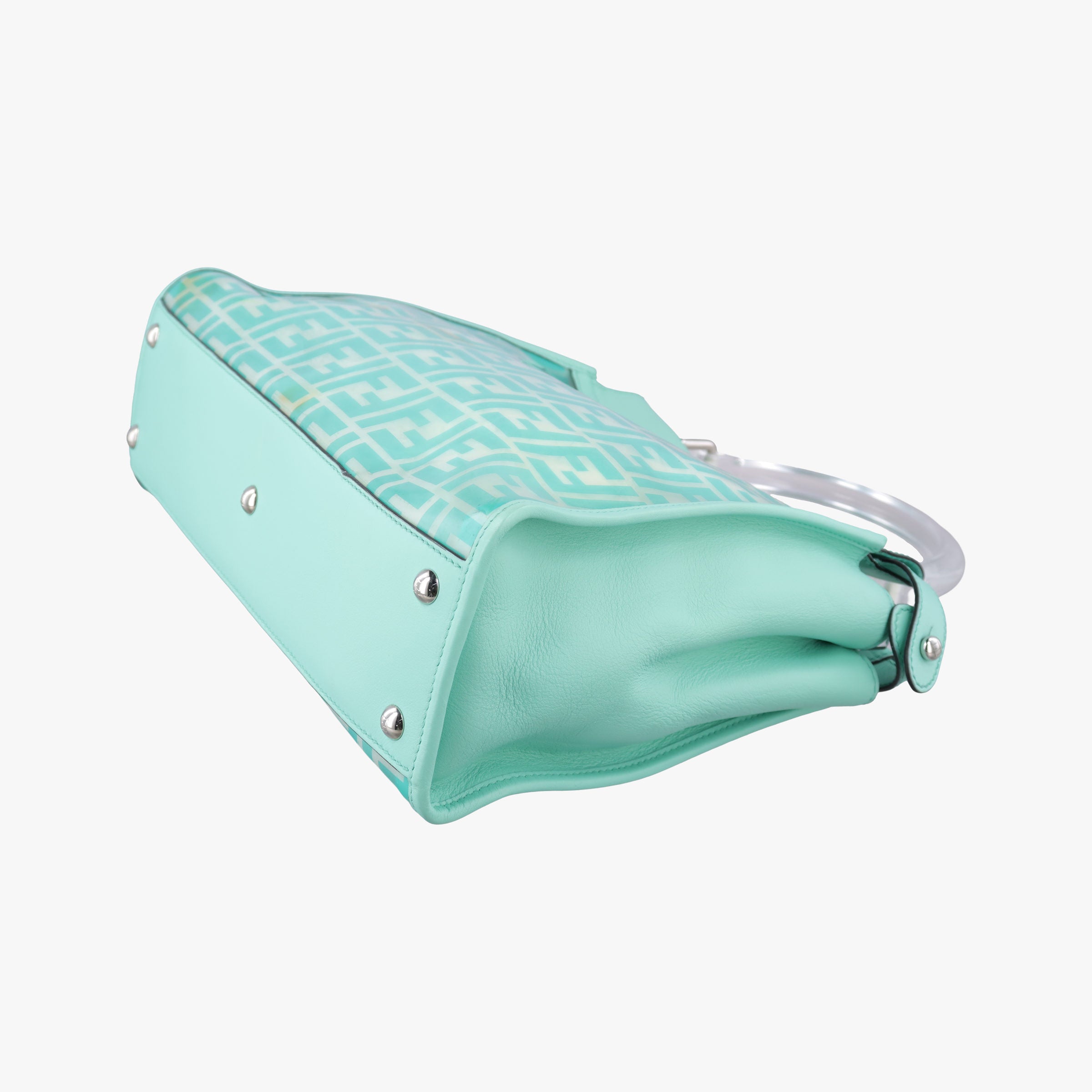 PEEKABOO Green Clear PVC× Leather 8BN290 8BN290-A3IE-198-10420ピーカブー グリーン 透明PVC× レザー 8BN290 8BN290-A3IE-198-10420