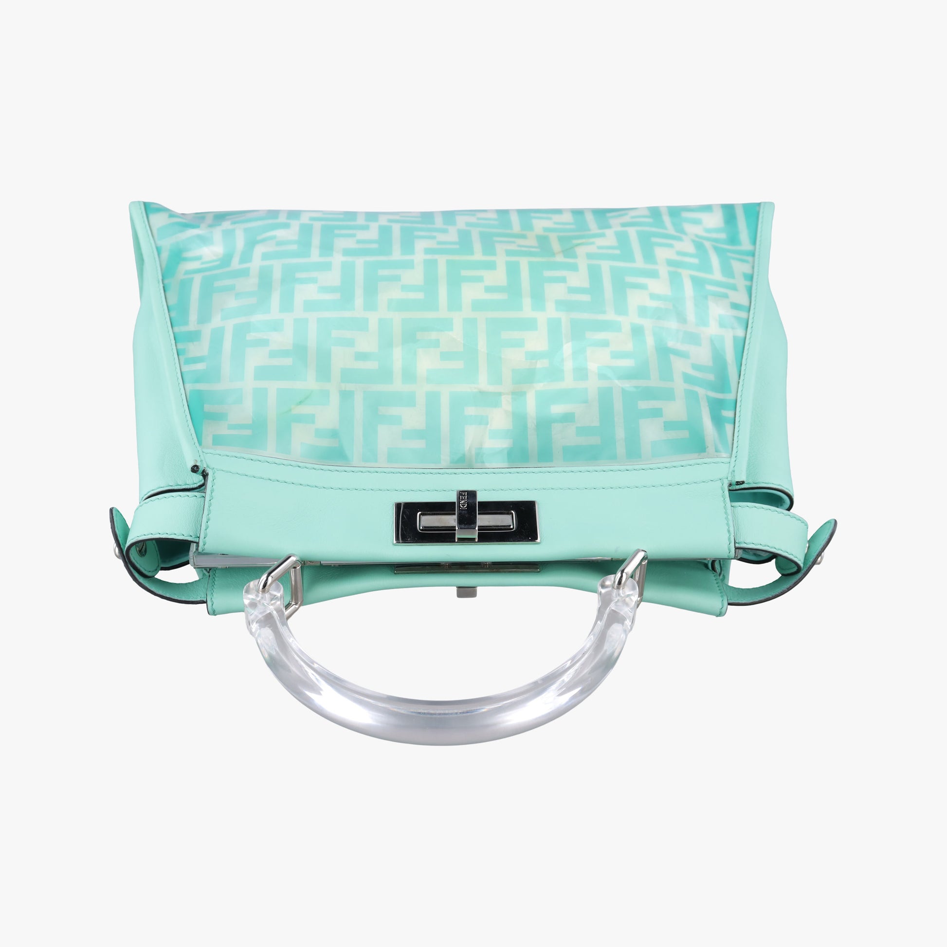 PEEKABOO Green Clear PVC× Leather 8BN290 8BN290-A3IE-198-10420ピーカブー グリーン 透明PVC× レザー 8BN290 8BN290-A3IE-198-10420