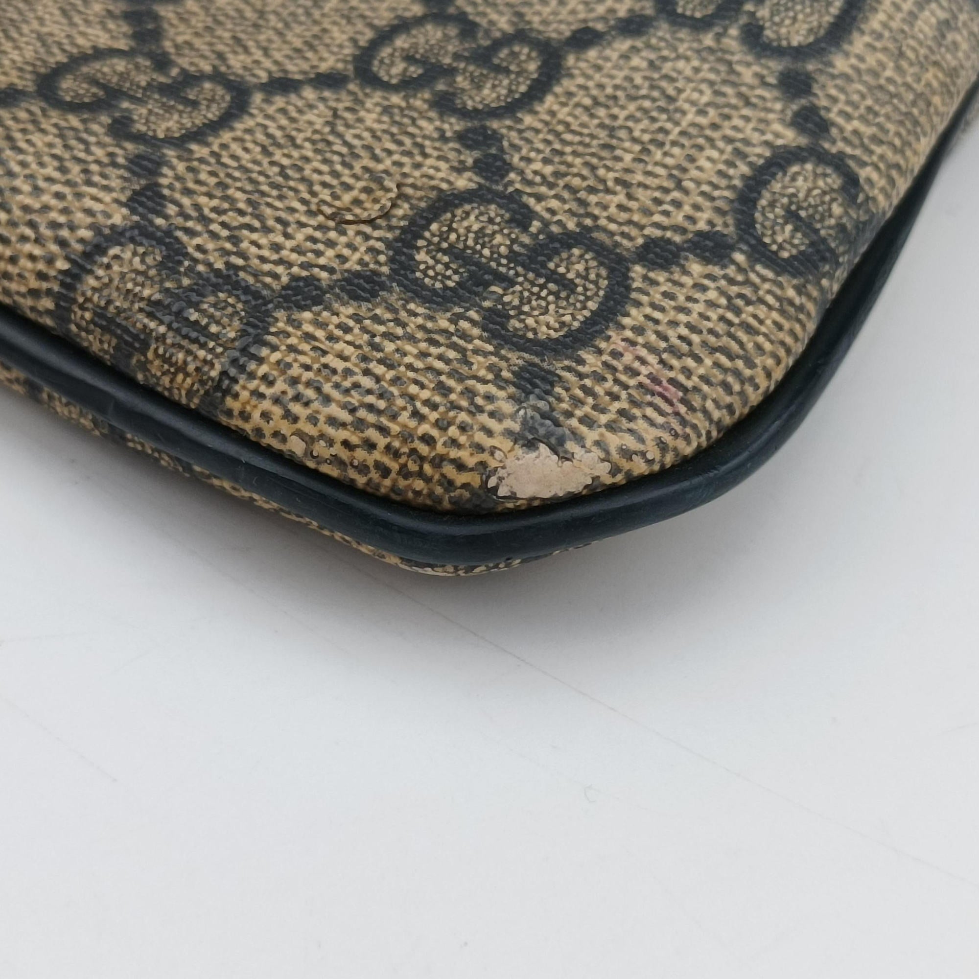 GG Supreme Messenger Brown×Navy PVC coated canvas 295257 GGスプリーム メッセンジャー ブラウン×ネイビー PVCコーティングキャンバス 295257 