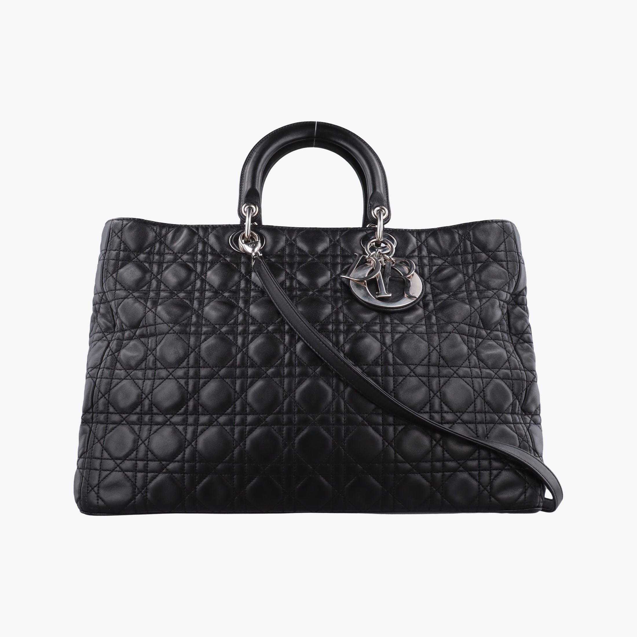 Lady Dior Black lambskin 16-MA-0120レディディオール ブラック ラムスキン 16-MA-0120