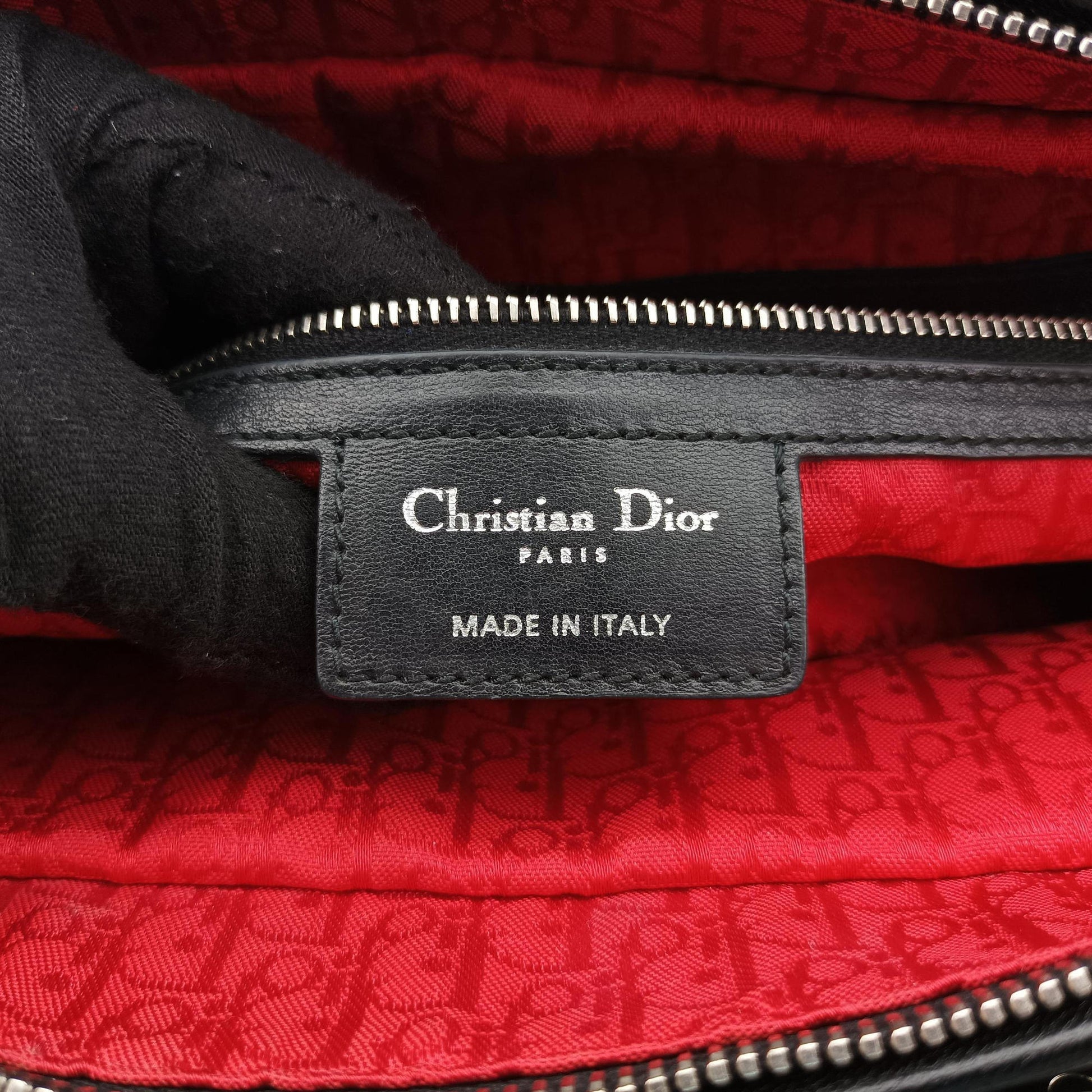 Lady Dior Black lambskin 16-MA-0120レディディオール ブラック ラムスキン 16-MA-0120
