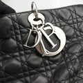 Lady Dior Black lambskin 16-MA-0120レディディオール ブラック ラムスキン 16-MA-0120