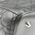Lady Dior Black lambskin 16-MA-0120レディディオール ブラック ラムスキン 16-MA-0120