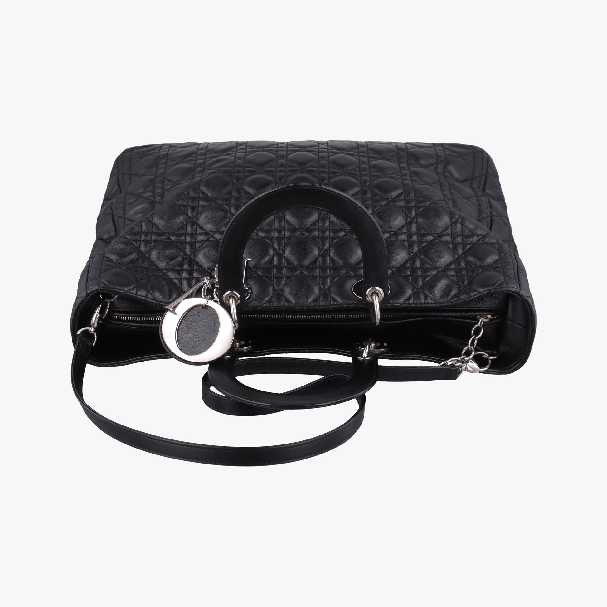 Lady Dior Black lambskin 16-MA-0120レディディオール ブラック ラムスキン 16-MA-0120