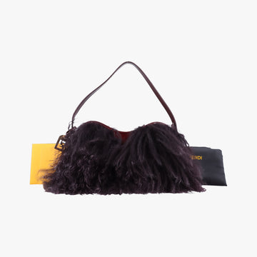 Fur bag Burgundy fur 8BR408 2454-8BR408-LPT-049ファーバッグ ワインレッド ファー 8BR408 2454-8BR408-LPT-049