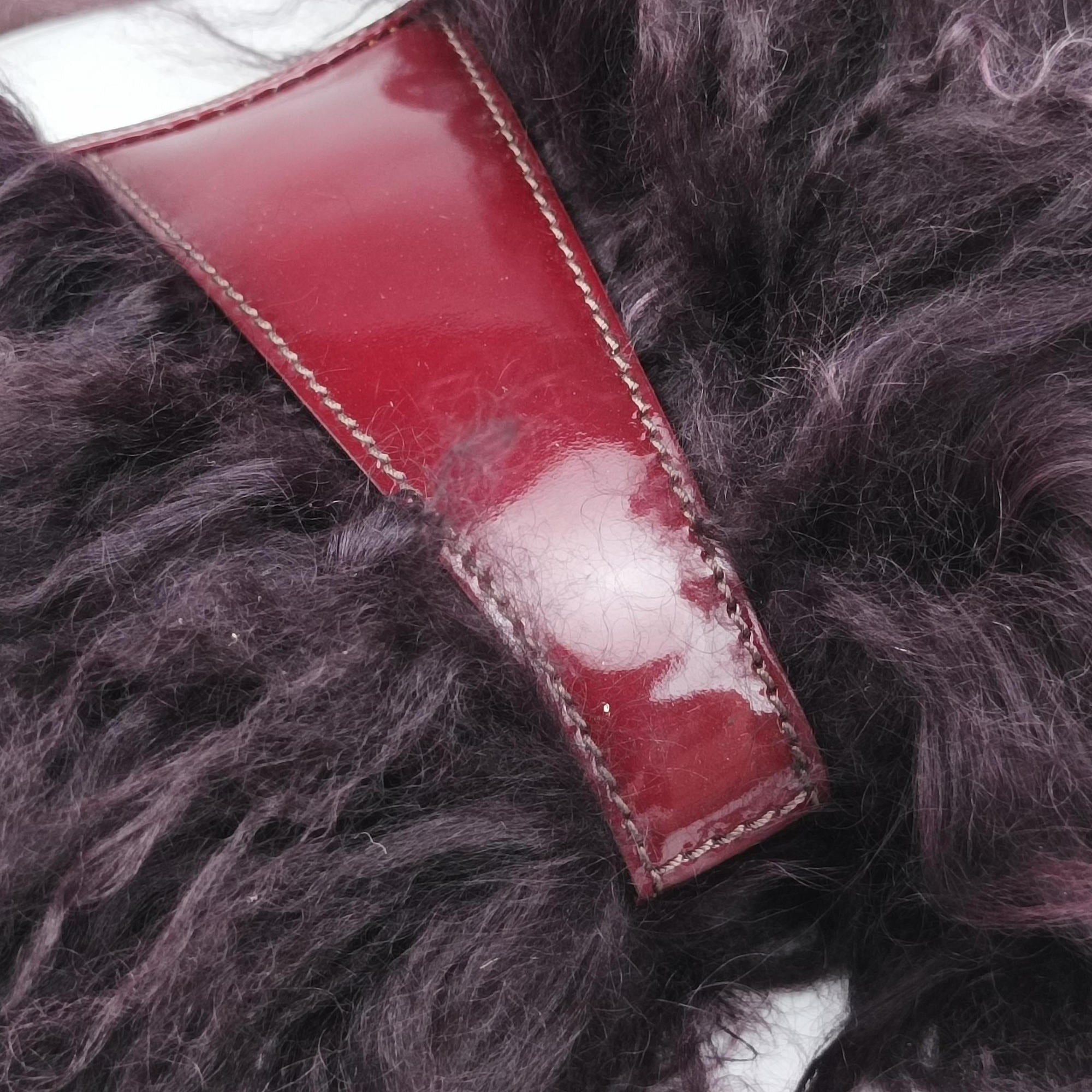 Fur bag Burgundy fur 8BR408 2454-8BR408-LPT-049ファーバッグ ワインレッド ファー 8BR408 2454-8BR408-LPT-049