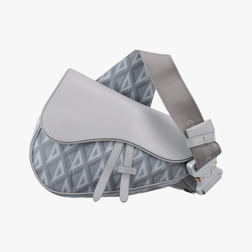 Saddle Grey PVC coated canvas × leather 27-BO-1221 IC Chipサドル グレー PVCコーティングキャンバス×レザー 27-BO-1221 ICチップ