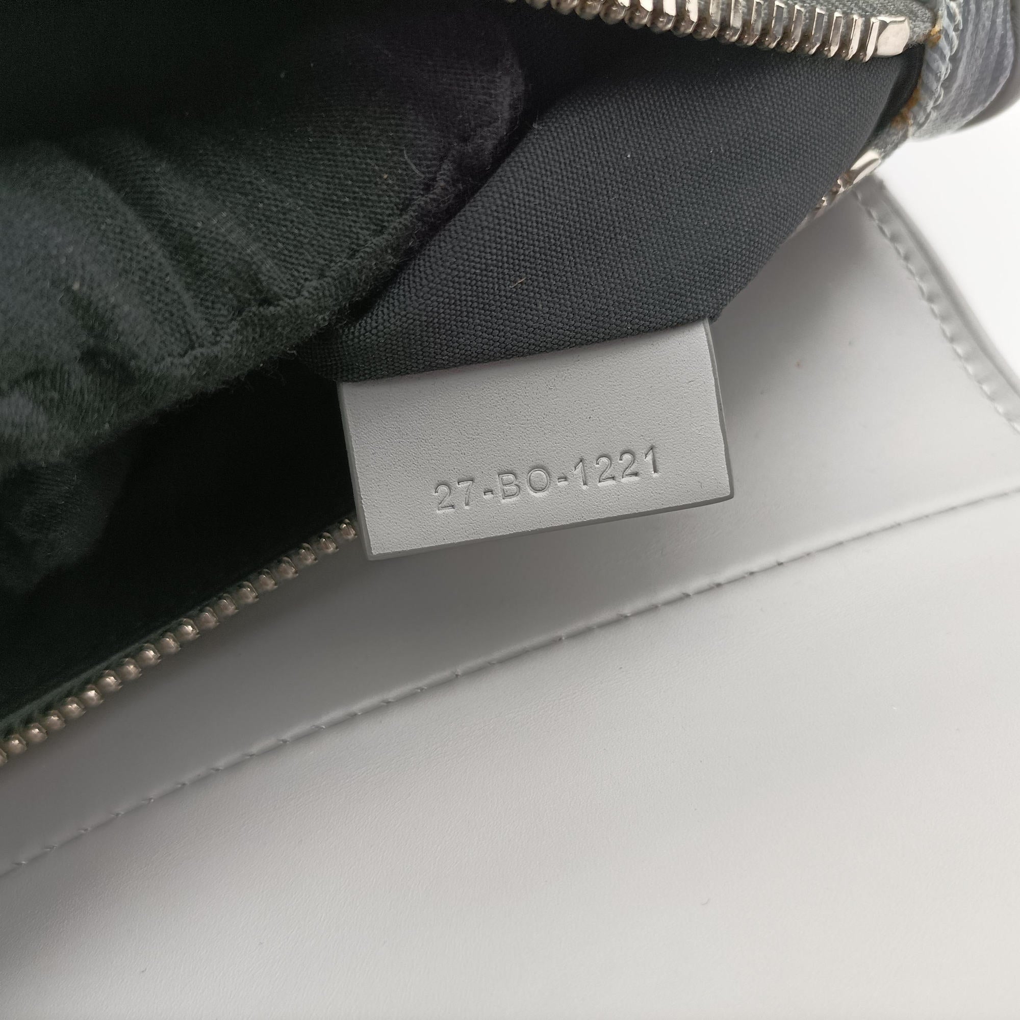 Saddle Grey PVC coated canvas × leather 27-BO-1221 IC Chipサドル グレー PVCコーティングキャンバス×レザー 27-BO-1221 ICチップ