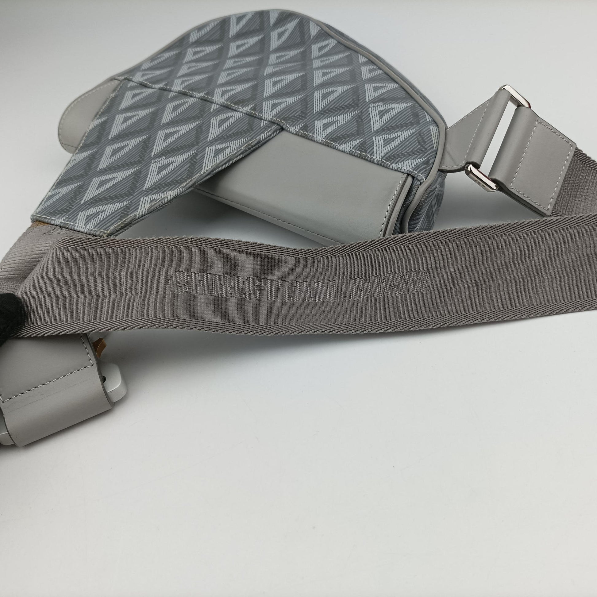 Saddle Grey PVC coated canvas × leather 27-BO-1221 IC Chipサドル グレー PVCコーティングキャンバス×レザー 27-BO-1221 ICチップ